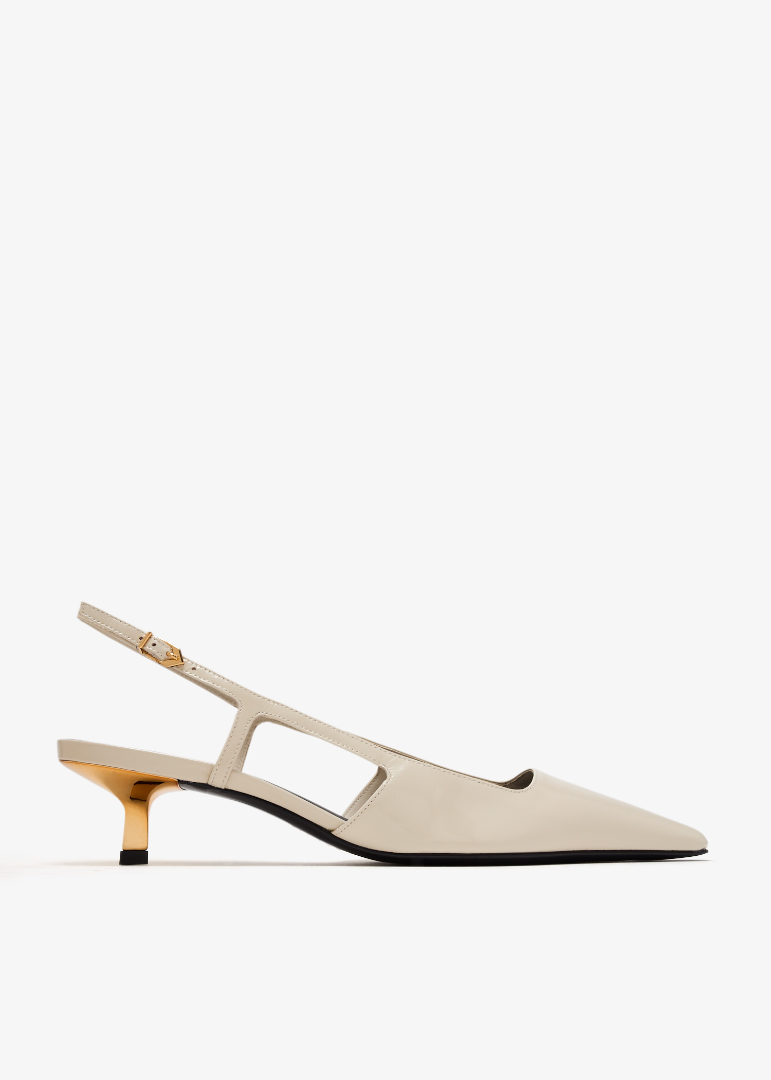 

Eros slingback pumps, White