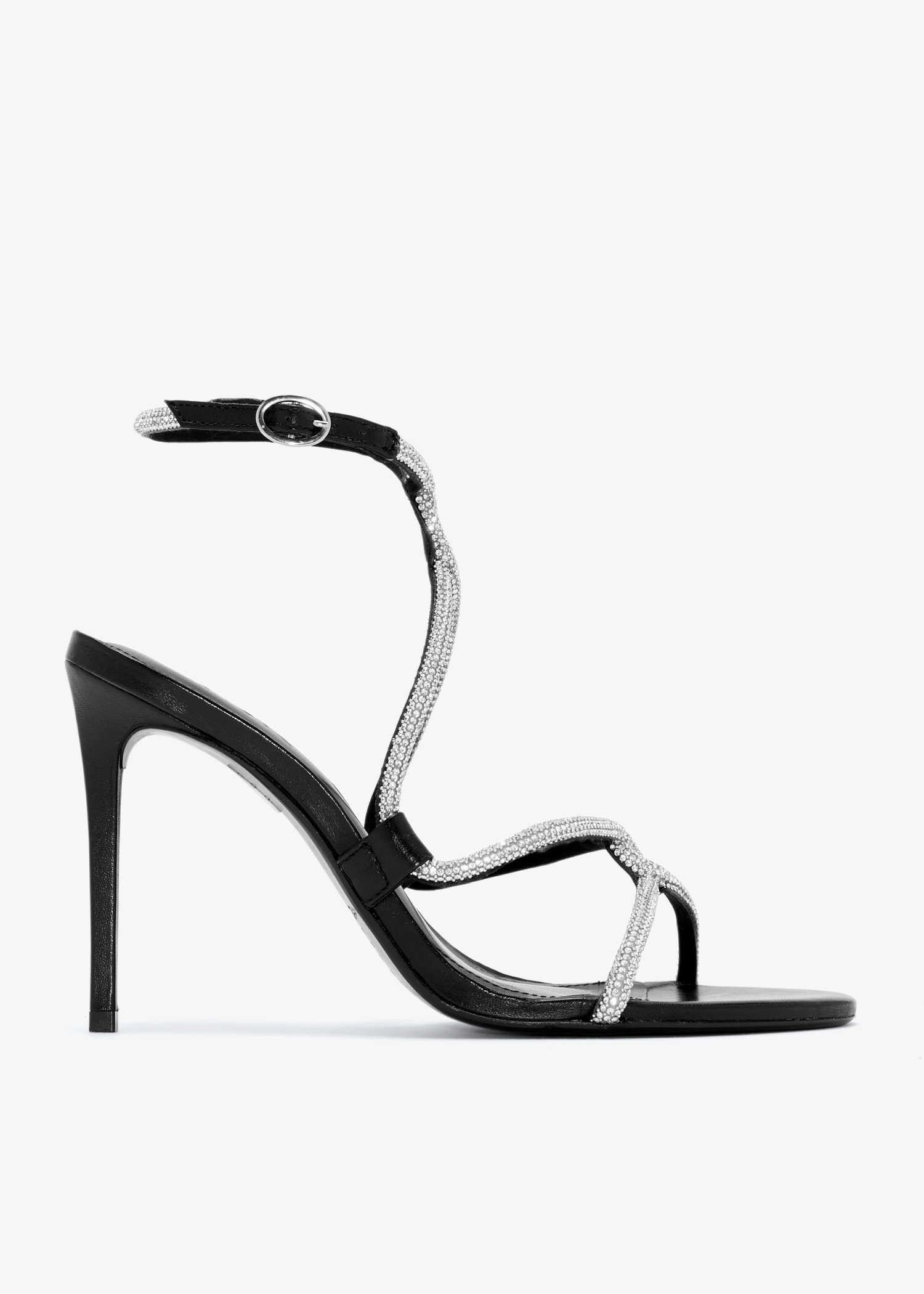 

Crystal-embellished sandals, Black