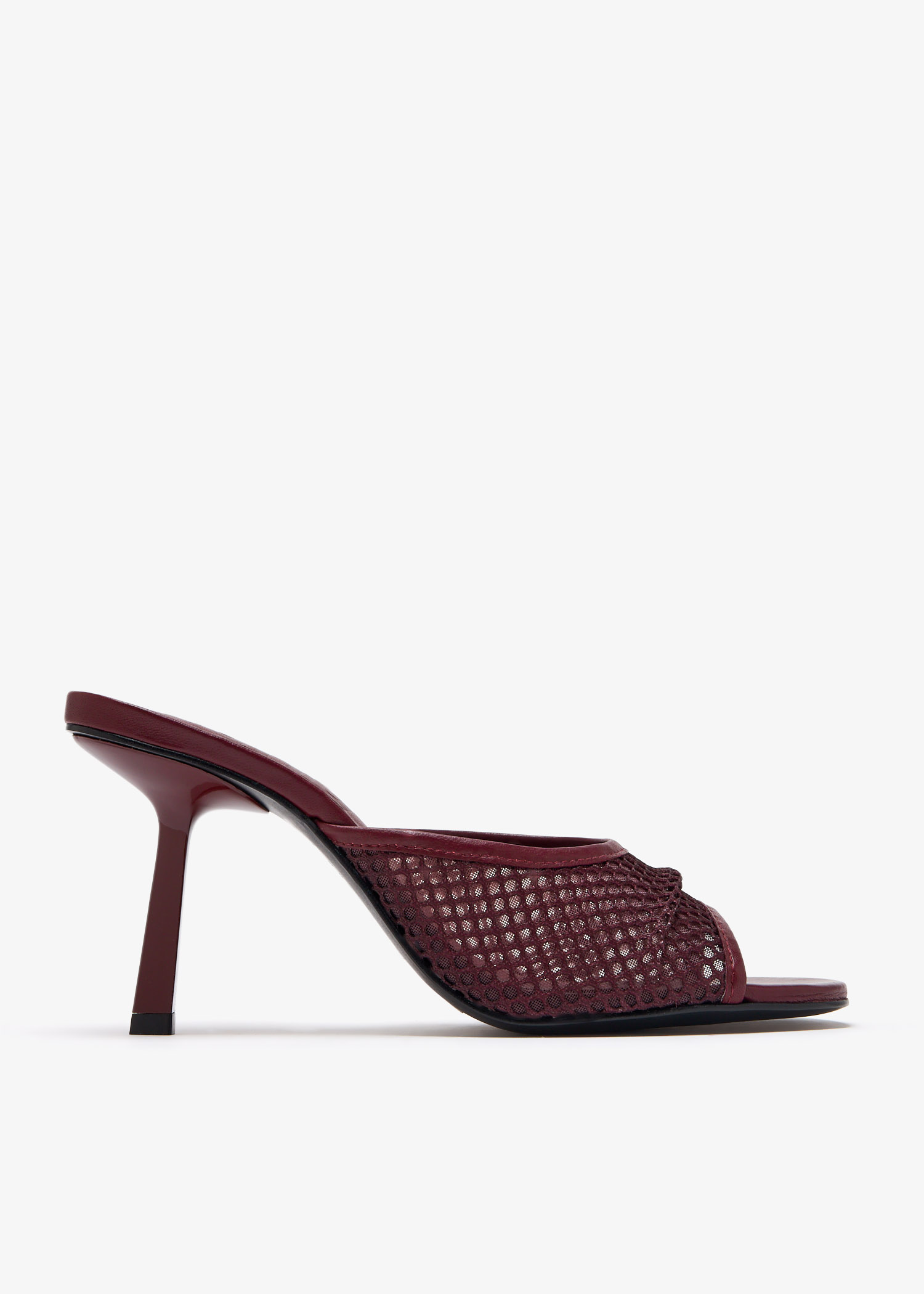 

Mesh sandals, Burgundy