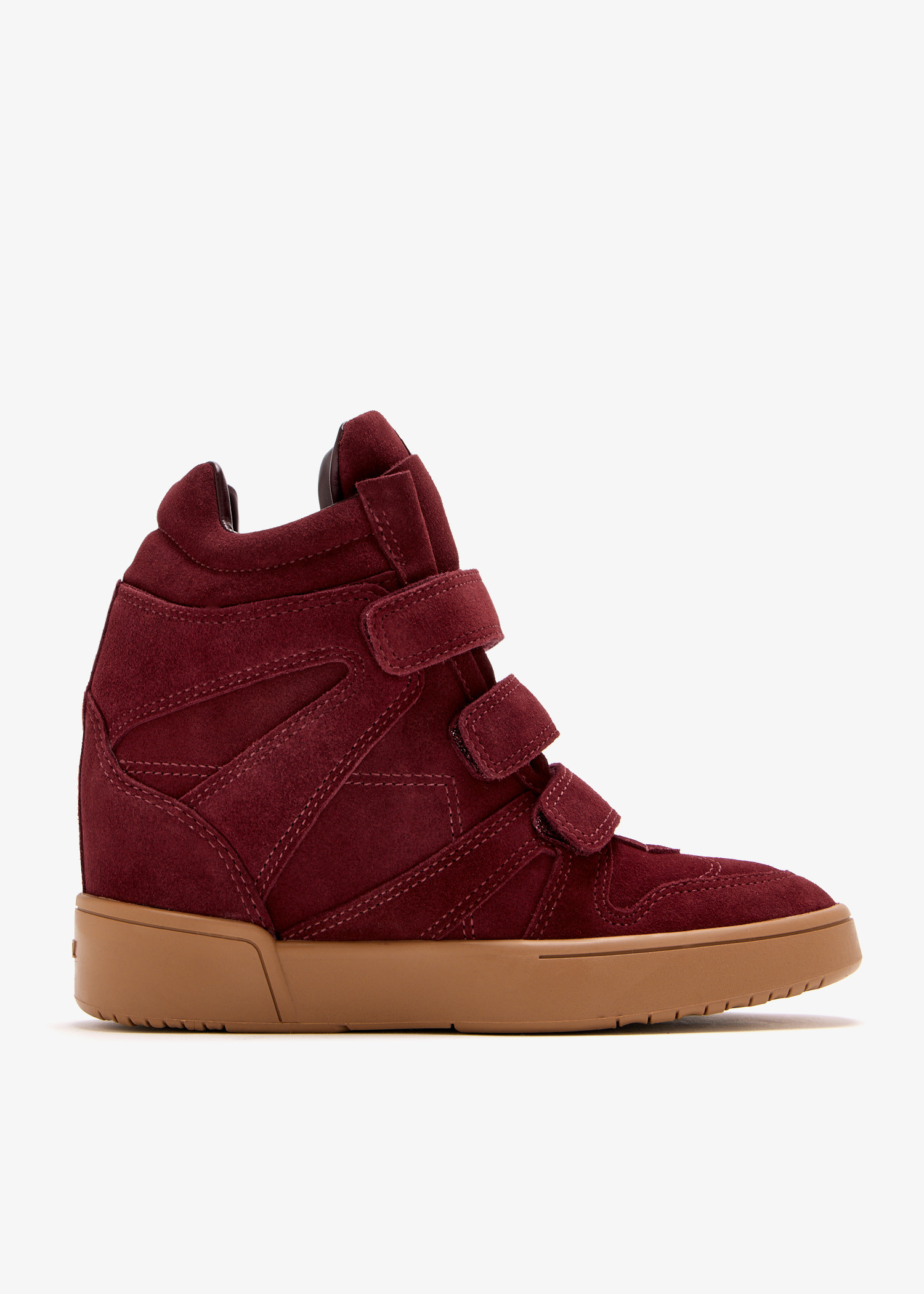 

Tennis wedge sneakers, Burgundy