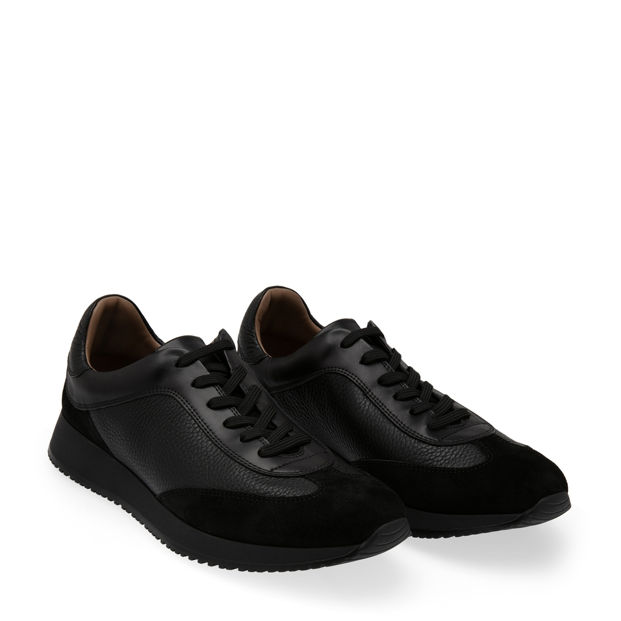 

Suede and leather sneakers, Black