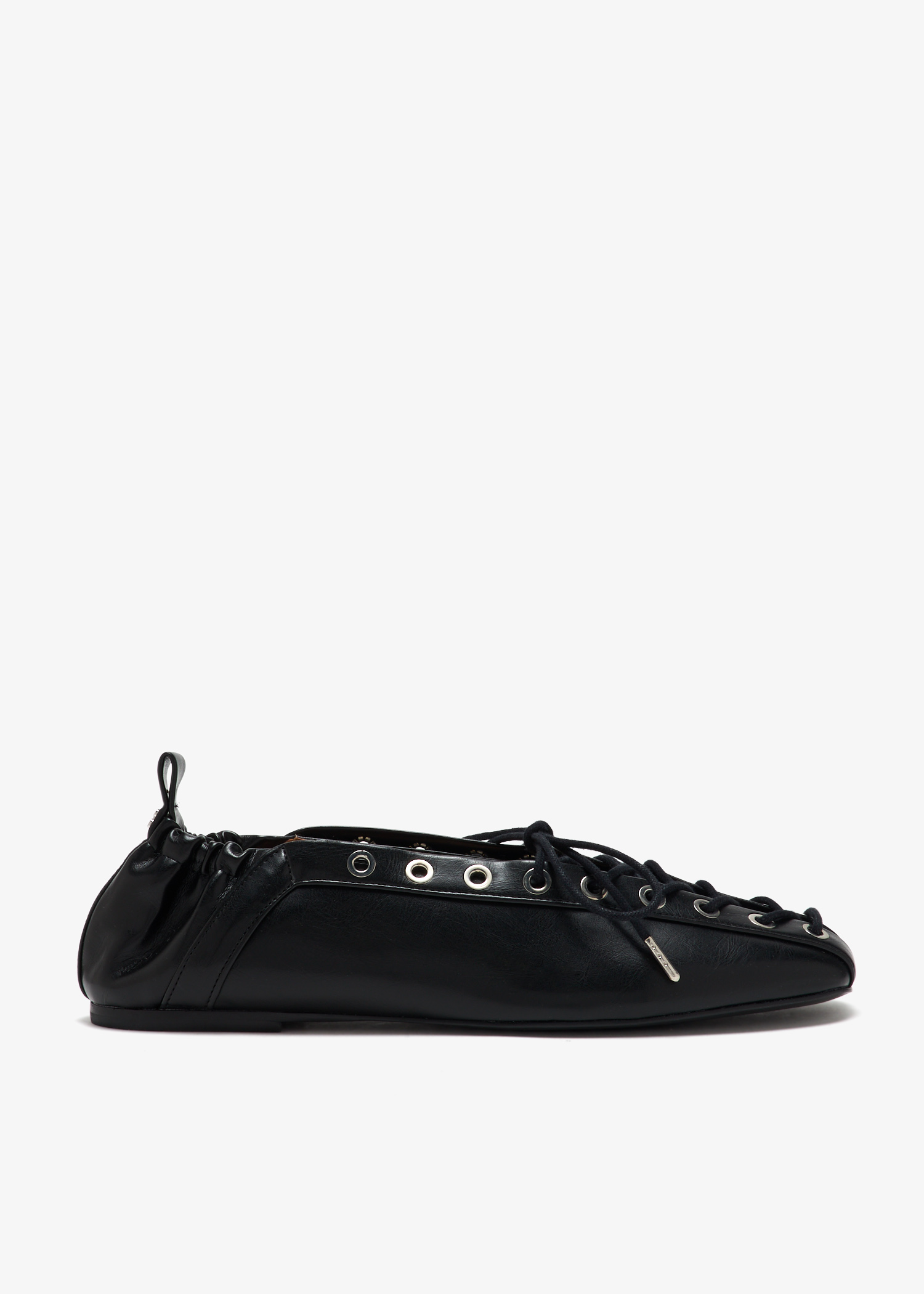 

Oleatex lace-up ballerinas, Black