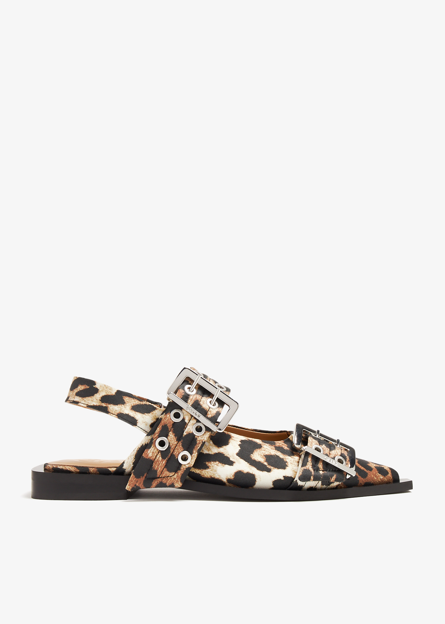 

Buckle ballerinas, Animal printed