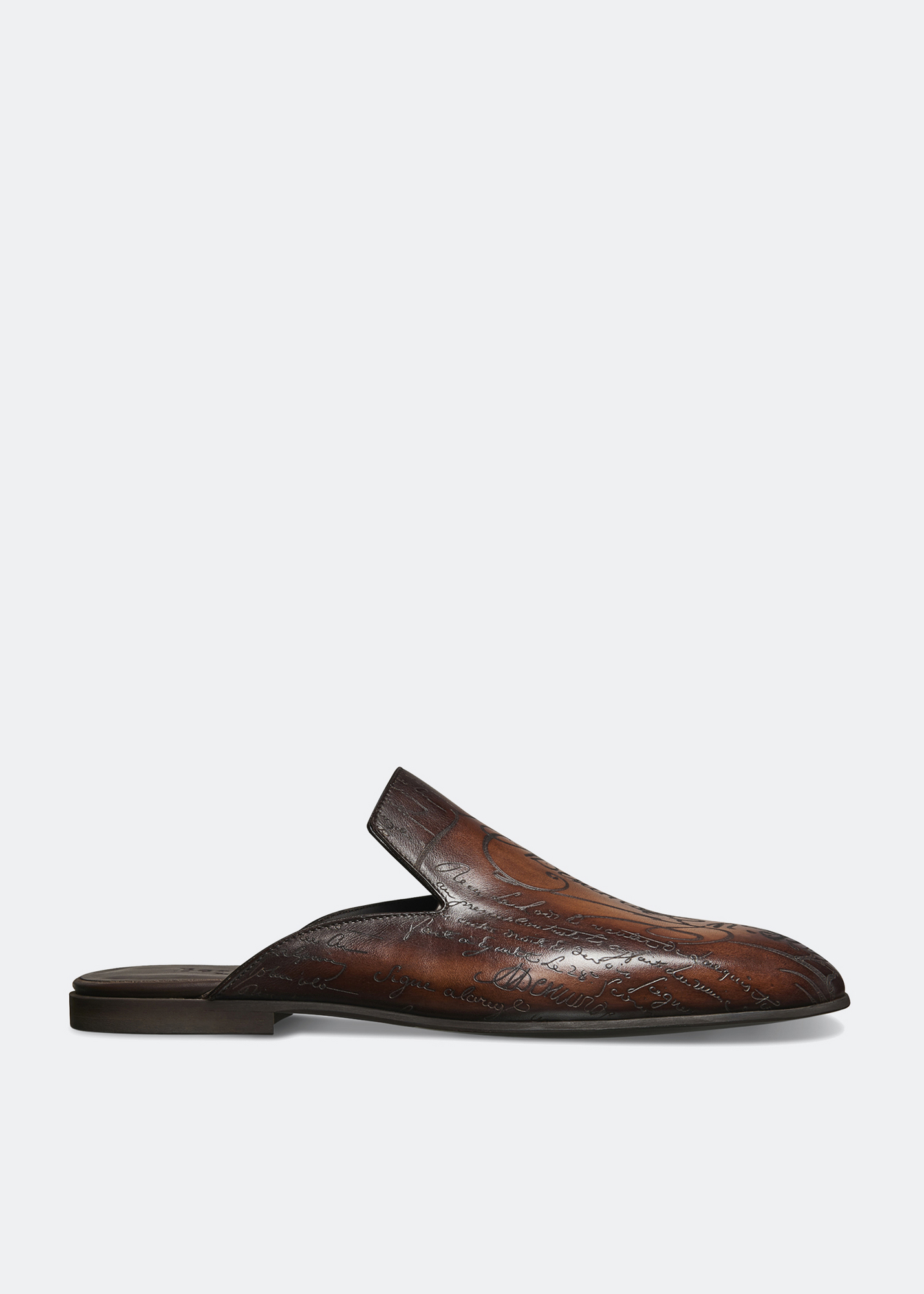 

Cyrus Scritto leather slippers, Brown