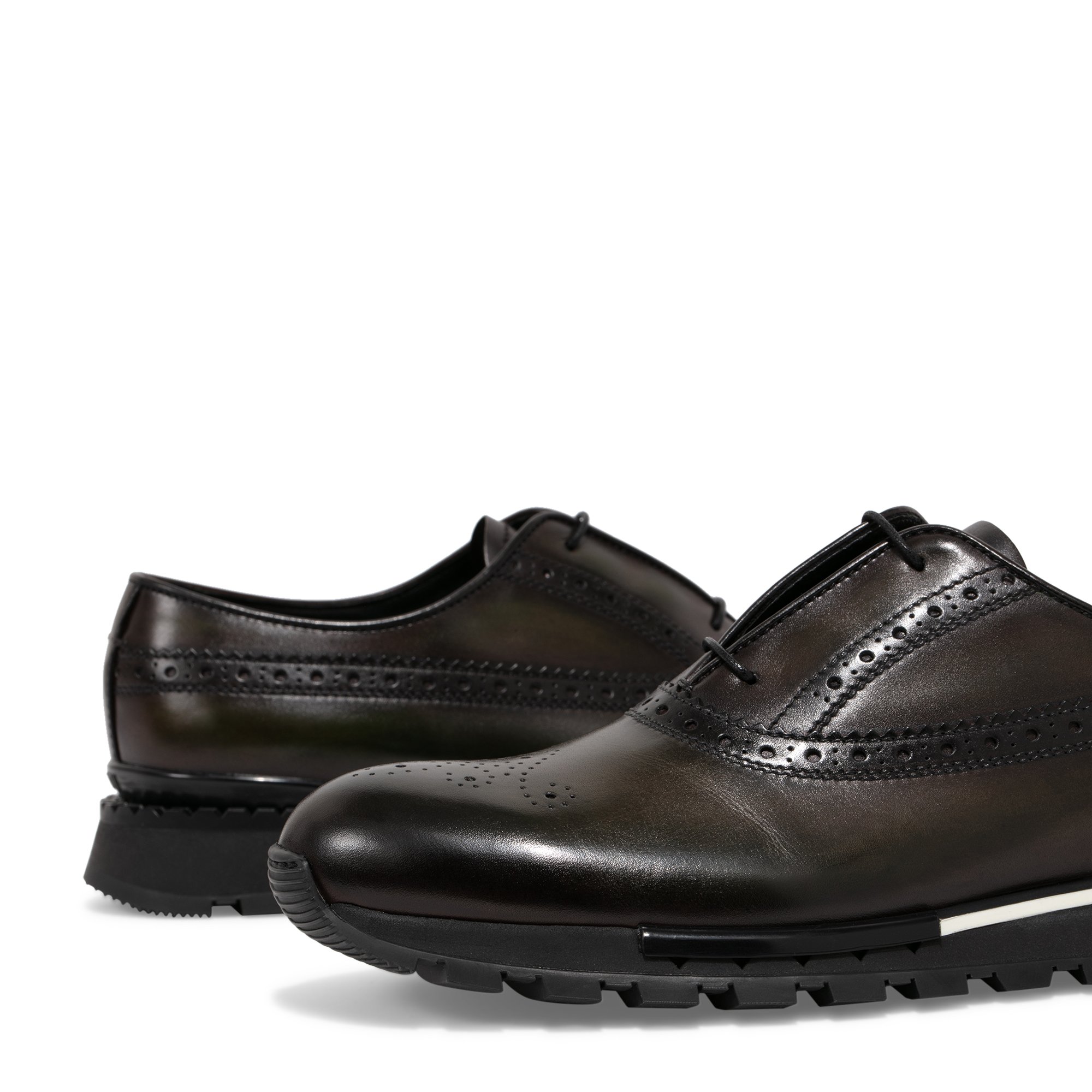 

Fast Track leather sneakers, Brown