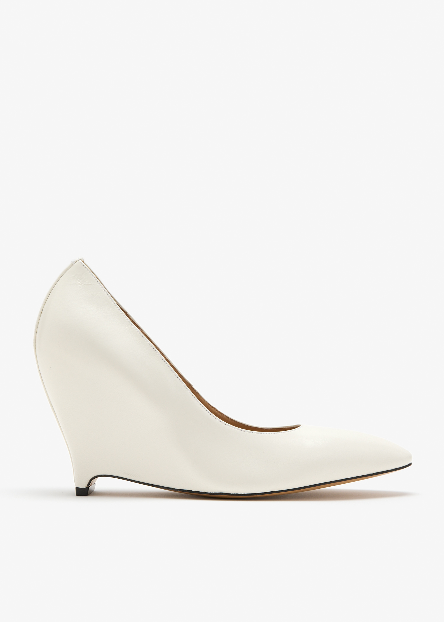 

Heel less pumps, White