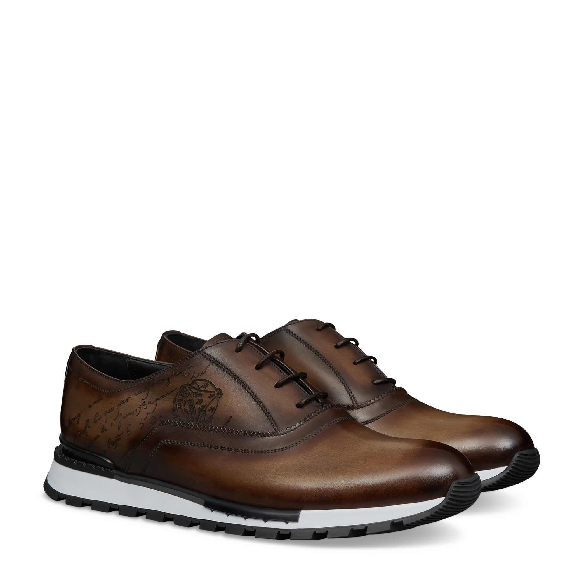 

Fast Track leather sneakers, Brown