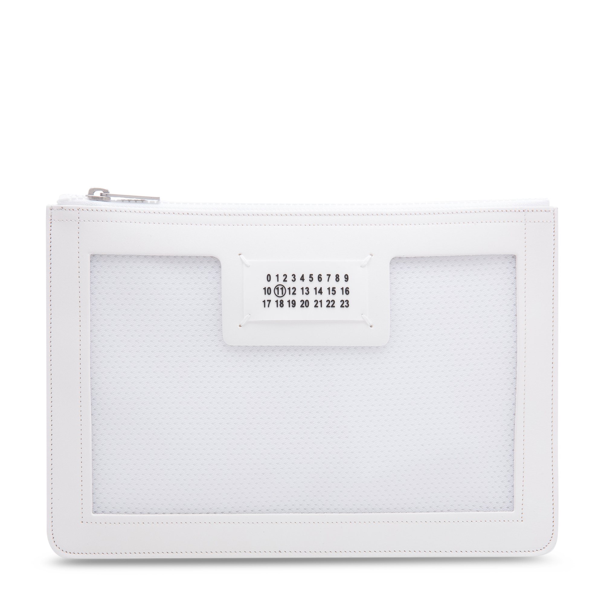 

Leather pouch, White