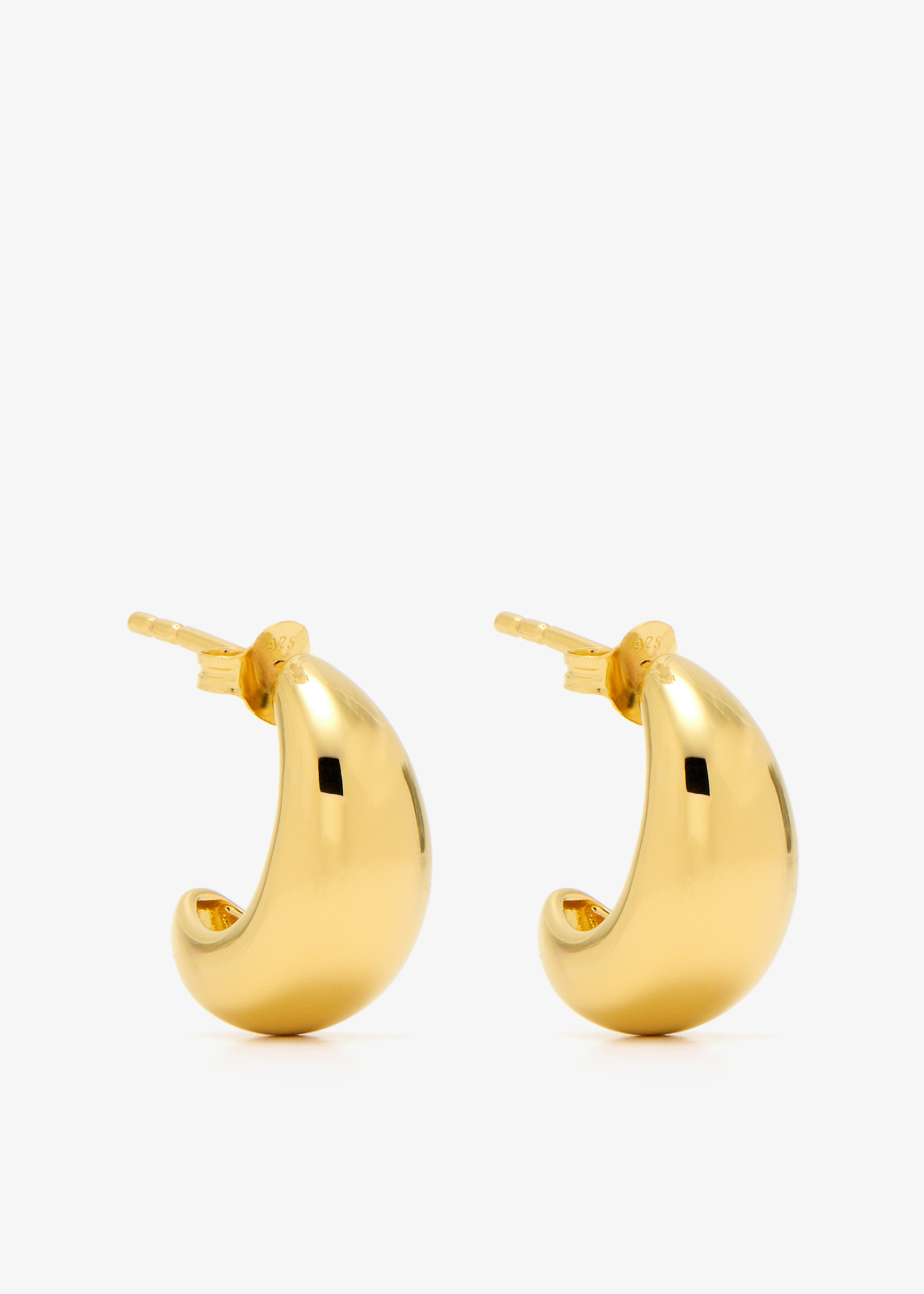 

Savi Dome mini hoop earrings, Gold