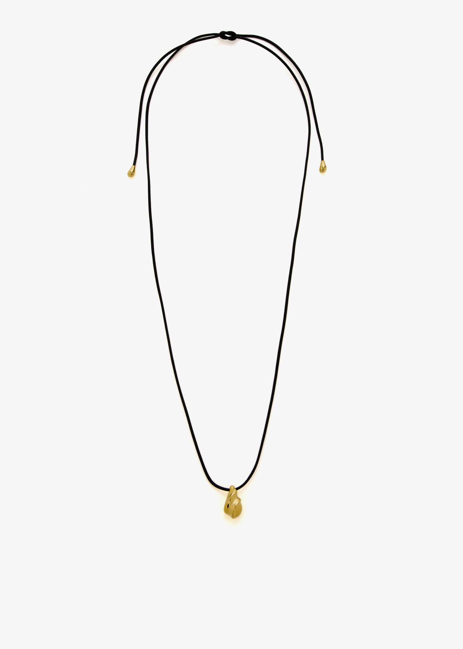 

Savi Ridge droplet pendant cord necklace, Gold