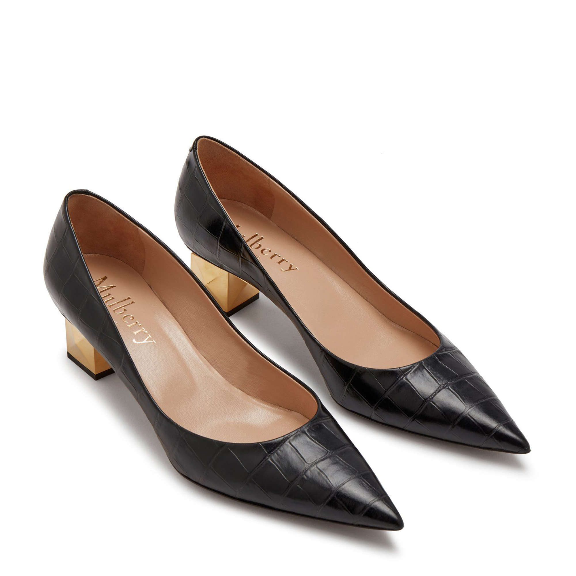 

Keeley heel pointy pumps, Black