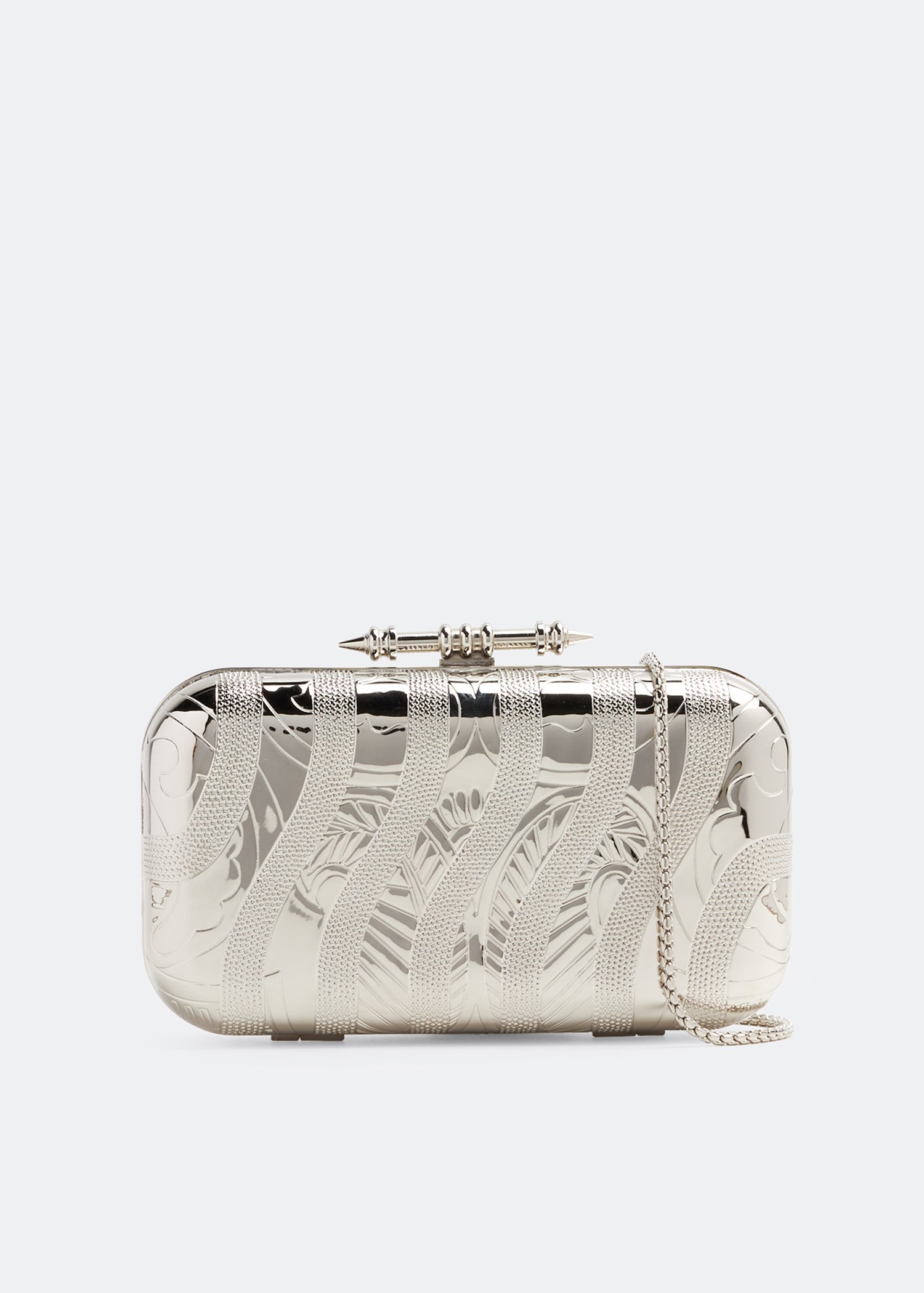 

Sahra engraved clutch, Silver