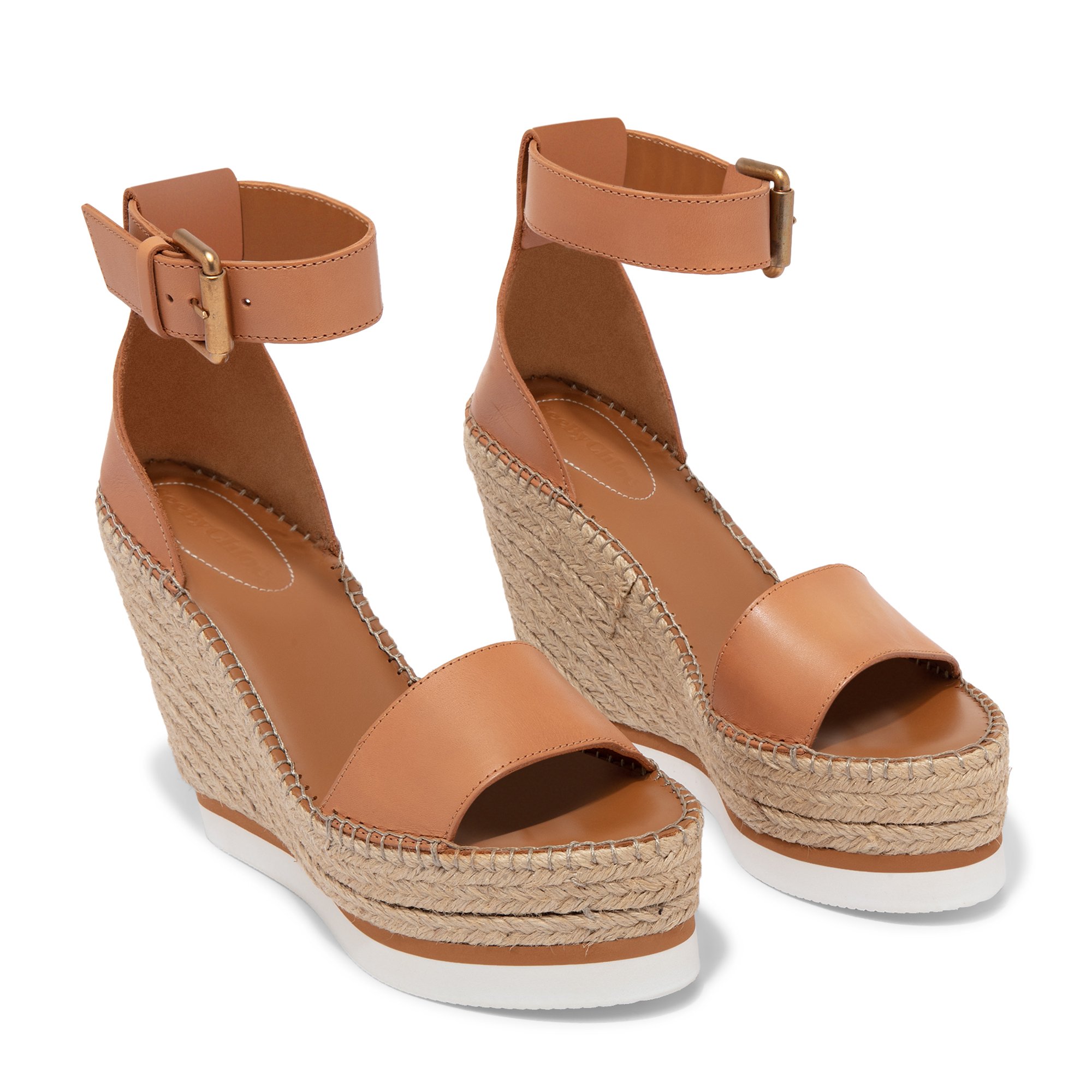 

Glyn wedge espadrille sandals, Beige