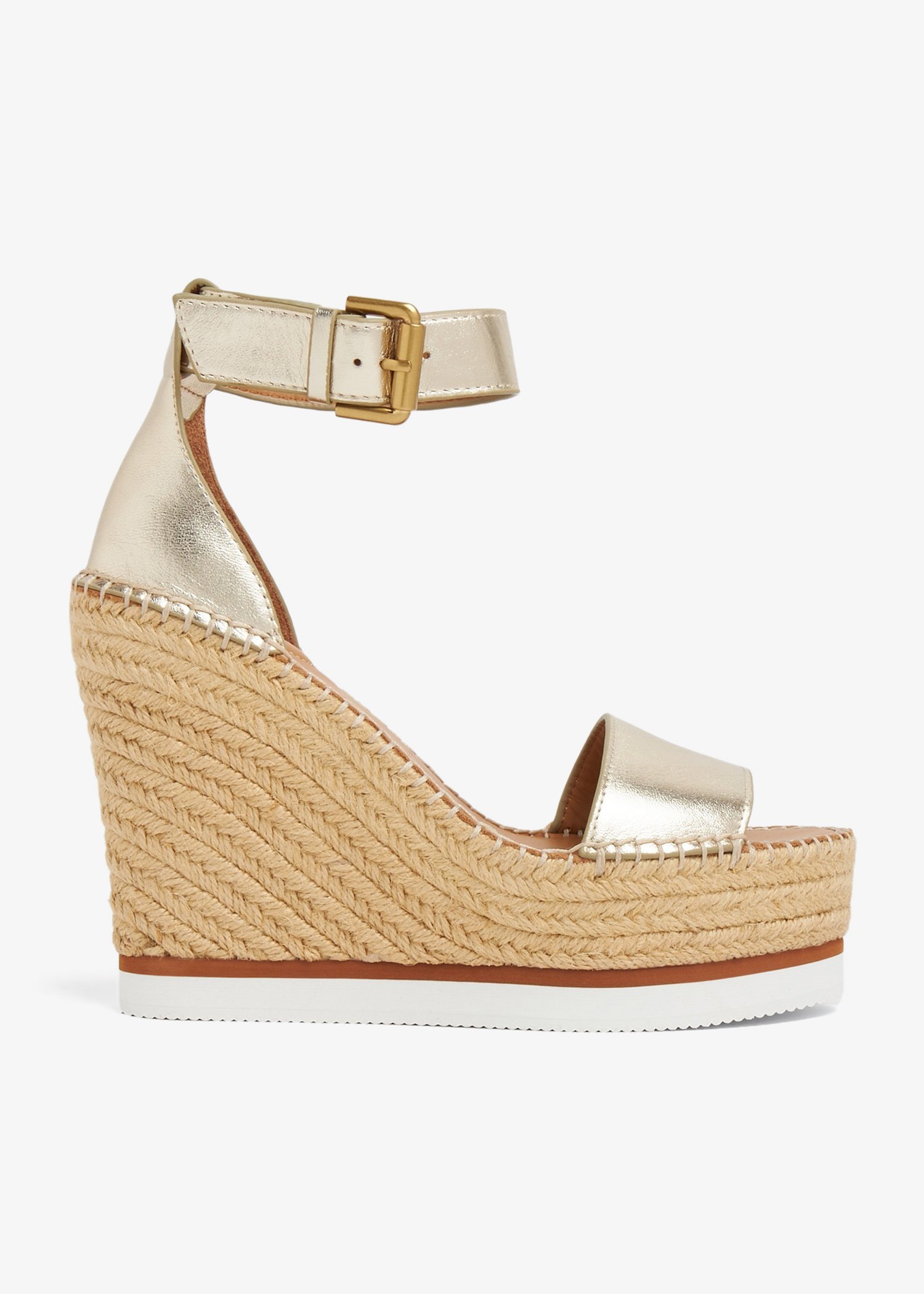 

Glyn wedge espadrille sandals, Gold