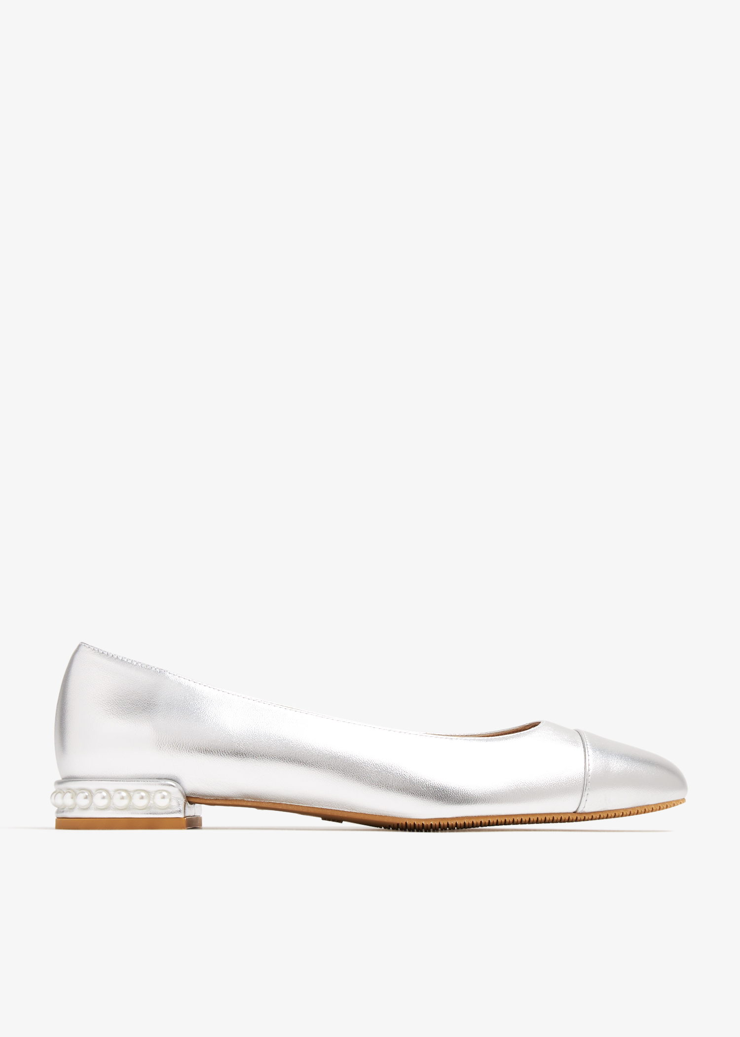 

Pearl ballet flats, Silver