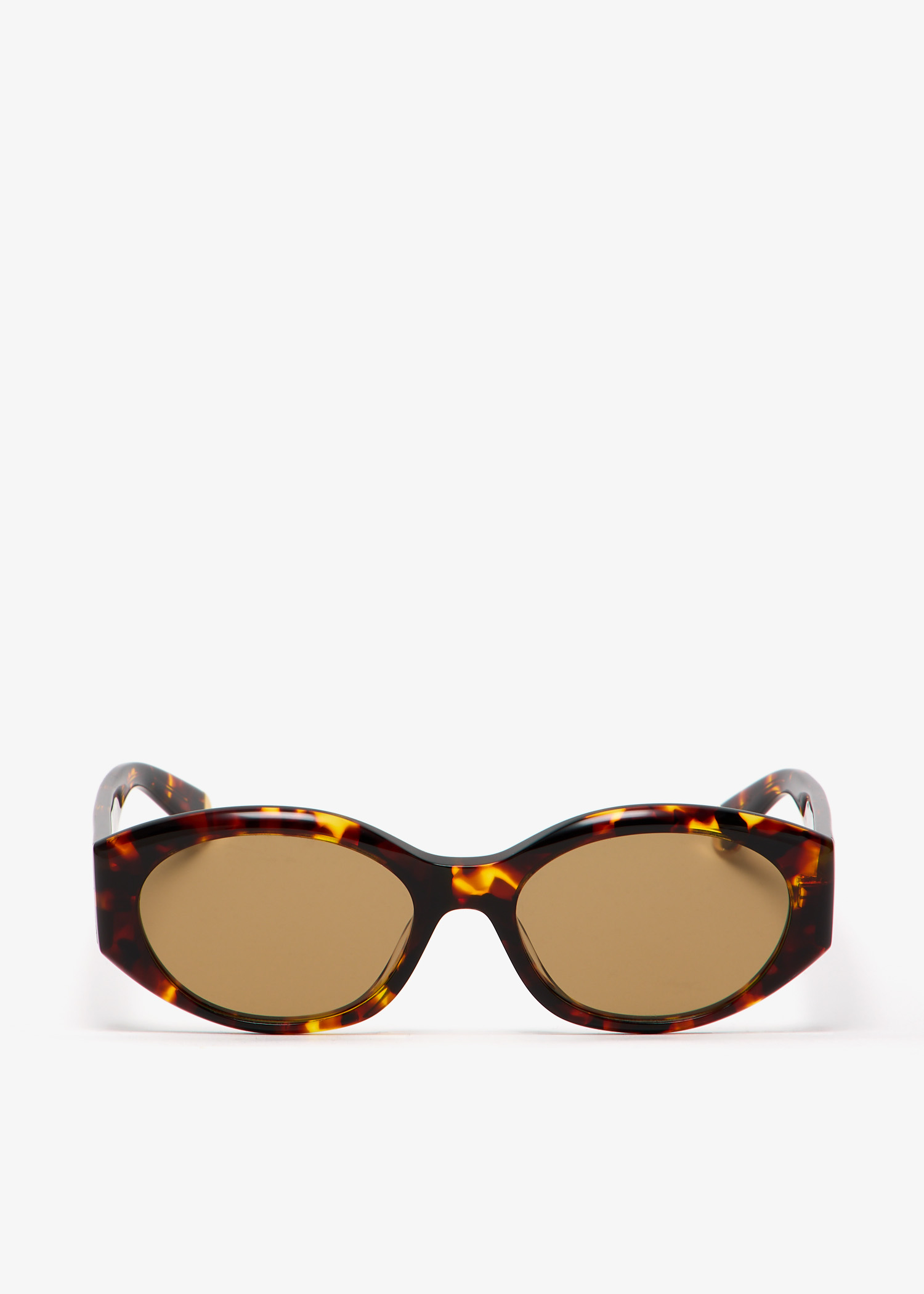 

Medallion Havana oval sunglasses, Brown