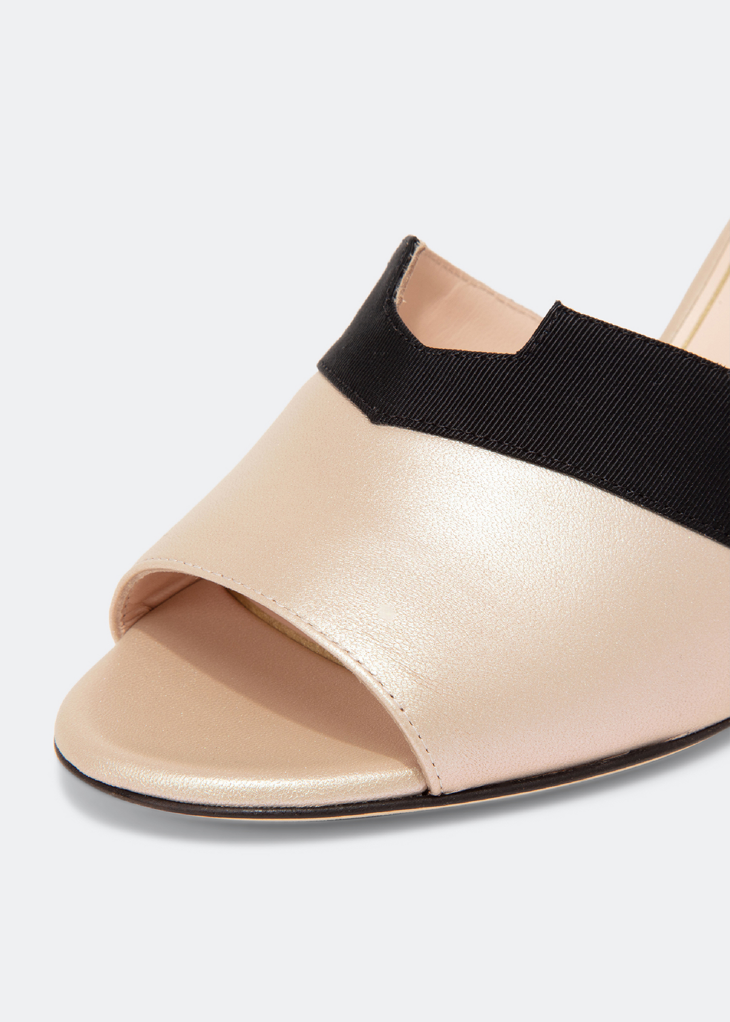 

Leather mules, Neutral