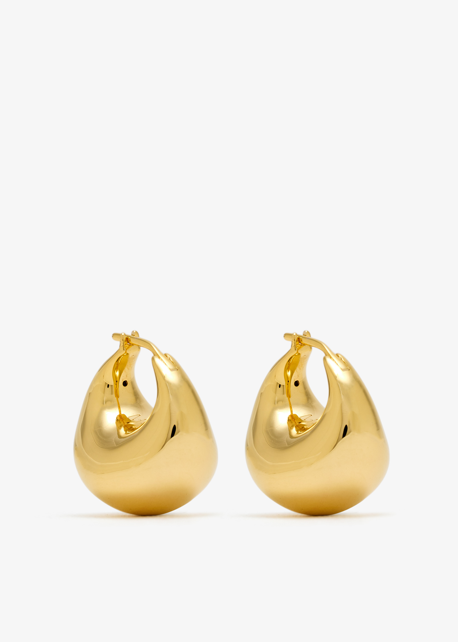 

Sculptural Chubby Dome small hoop earrings, Gold