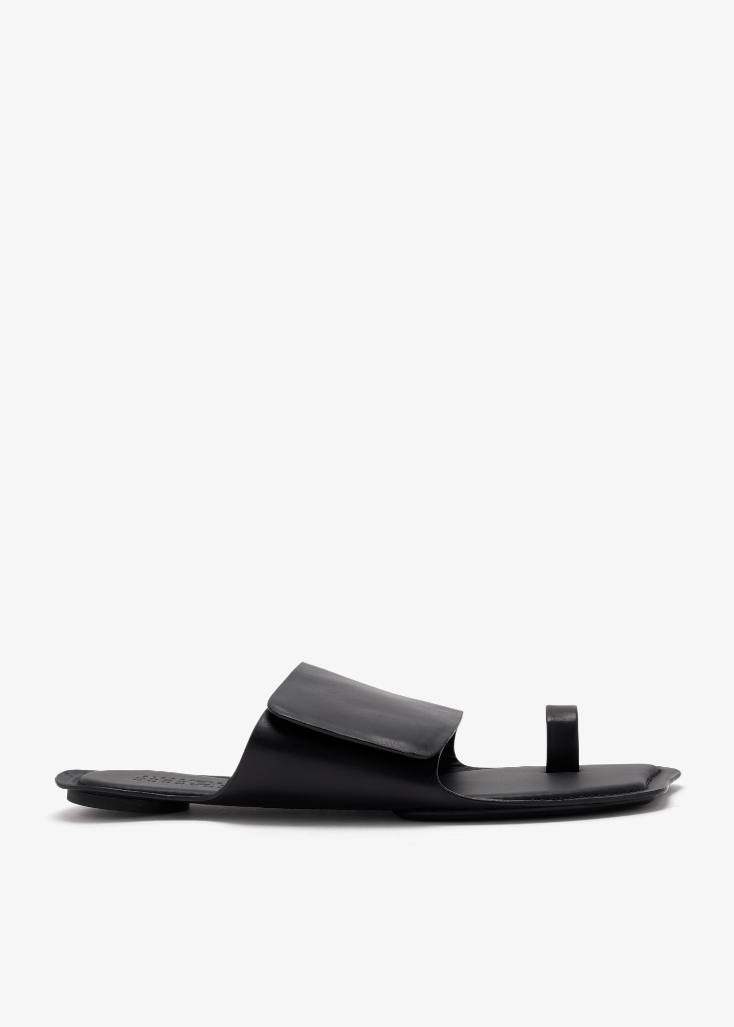 

Leather sandals, Black