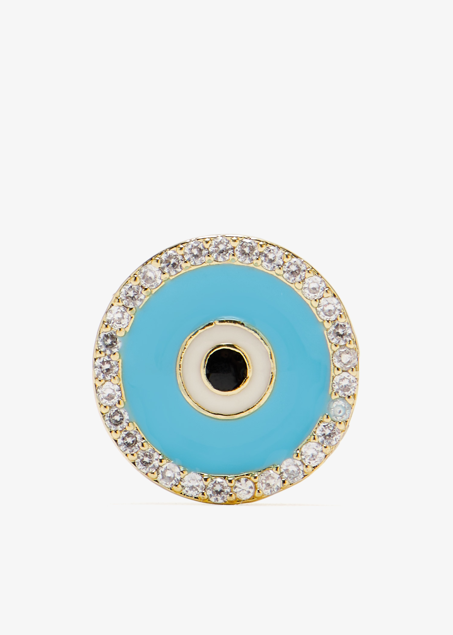 

Eye See U shoe charm, Gold