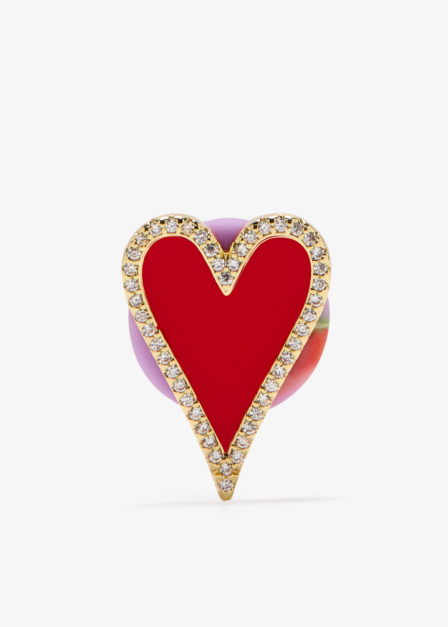 

Happy Heart shoe charm, Multicolored