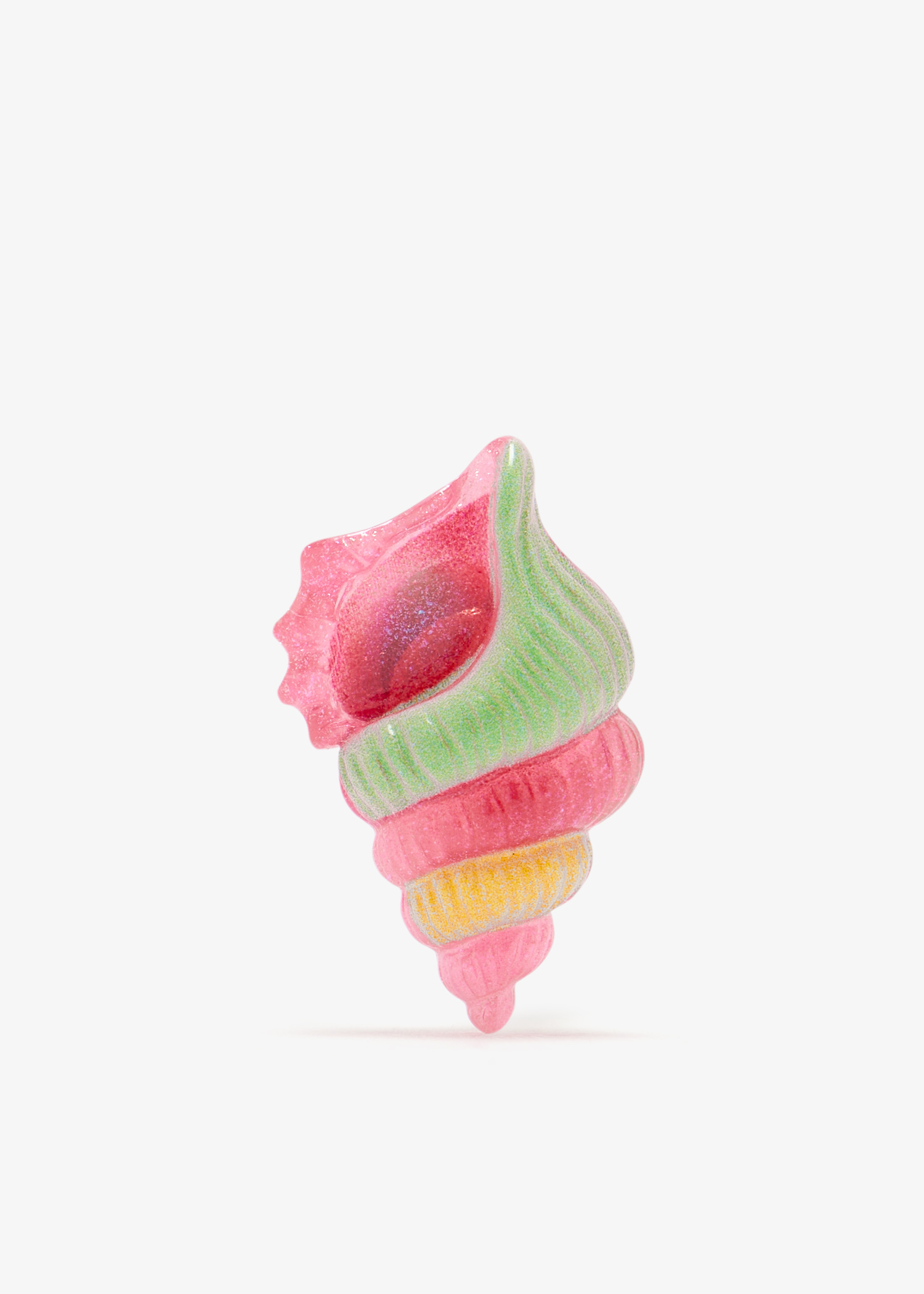 

Conch shoe charm, Multicolored