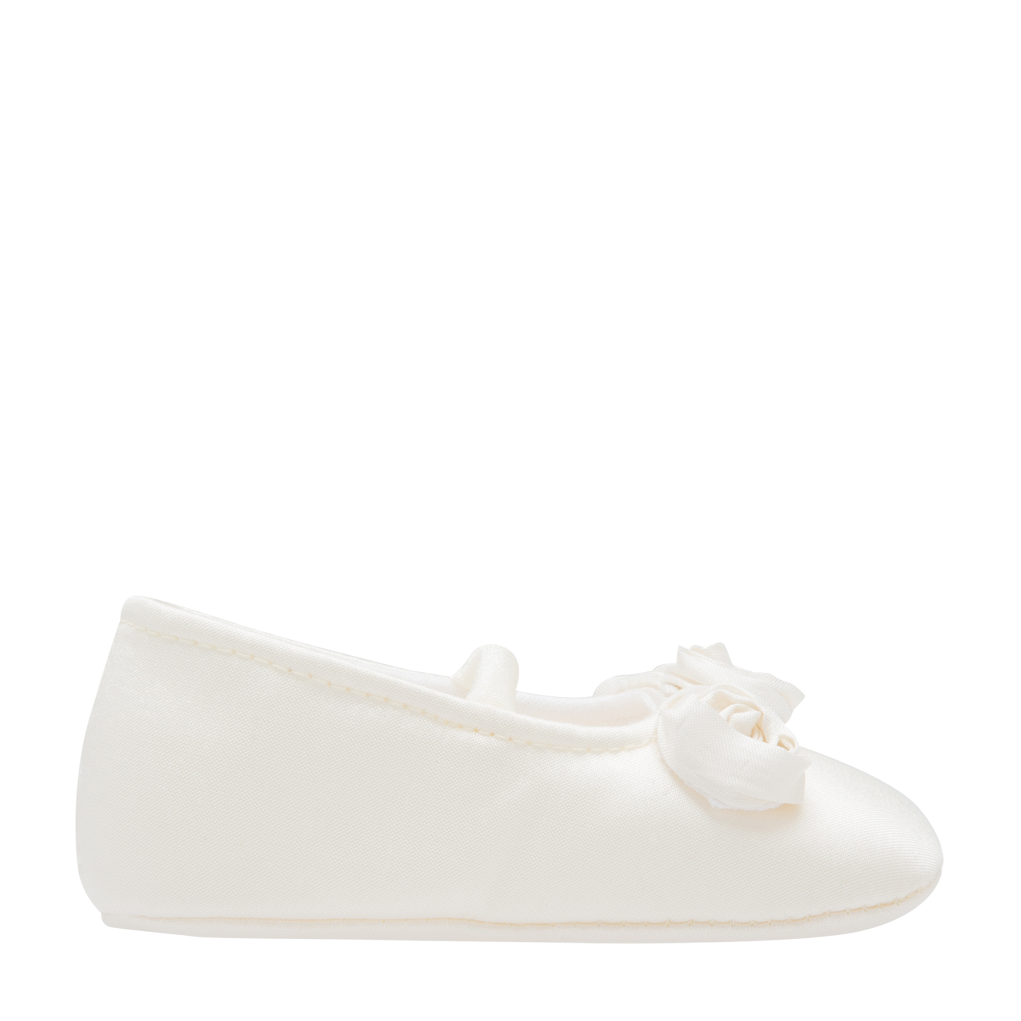 

Flower ballet flats, White