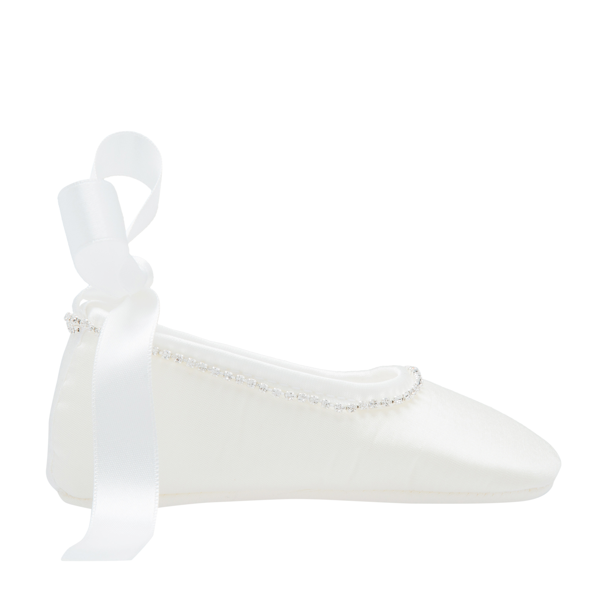 

Bow ballet flats, White