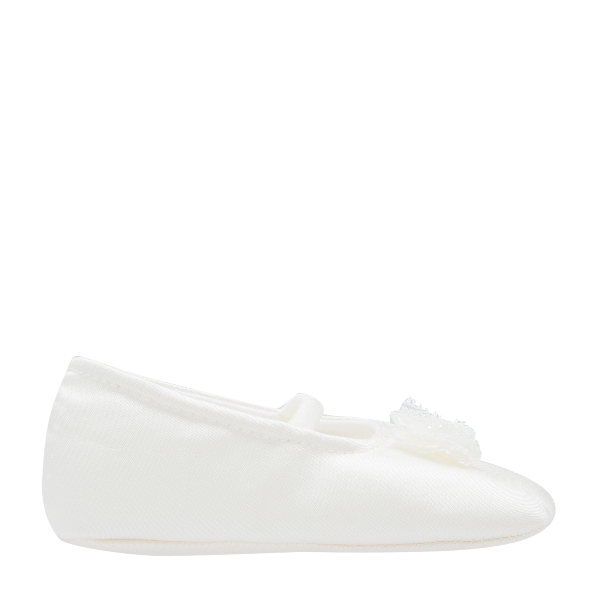 

Bow ballet flats, White