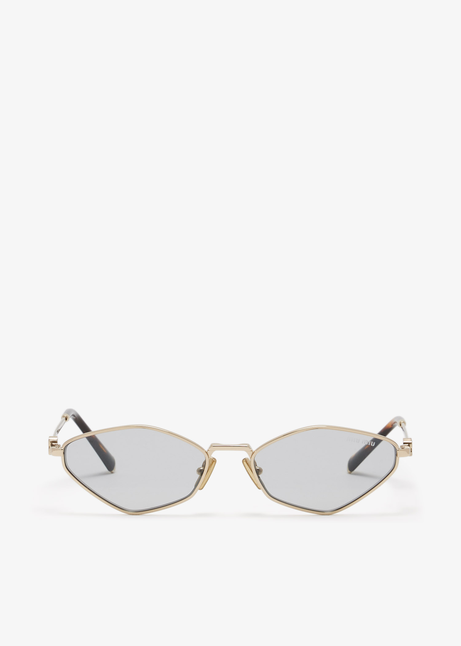 

Miu Miu Logo sunglasses, Gold