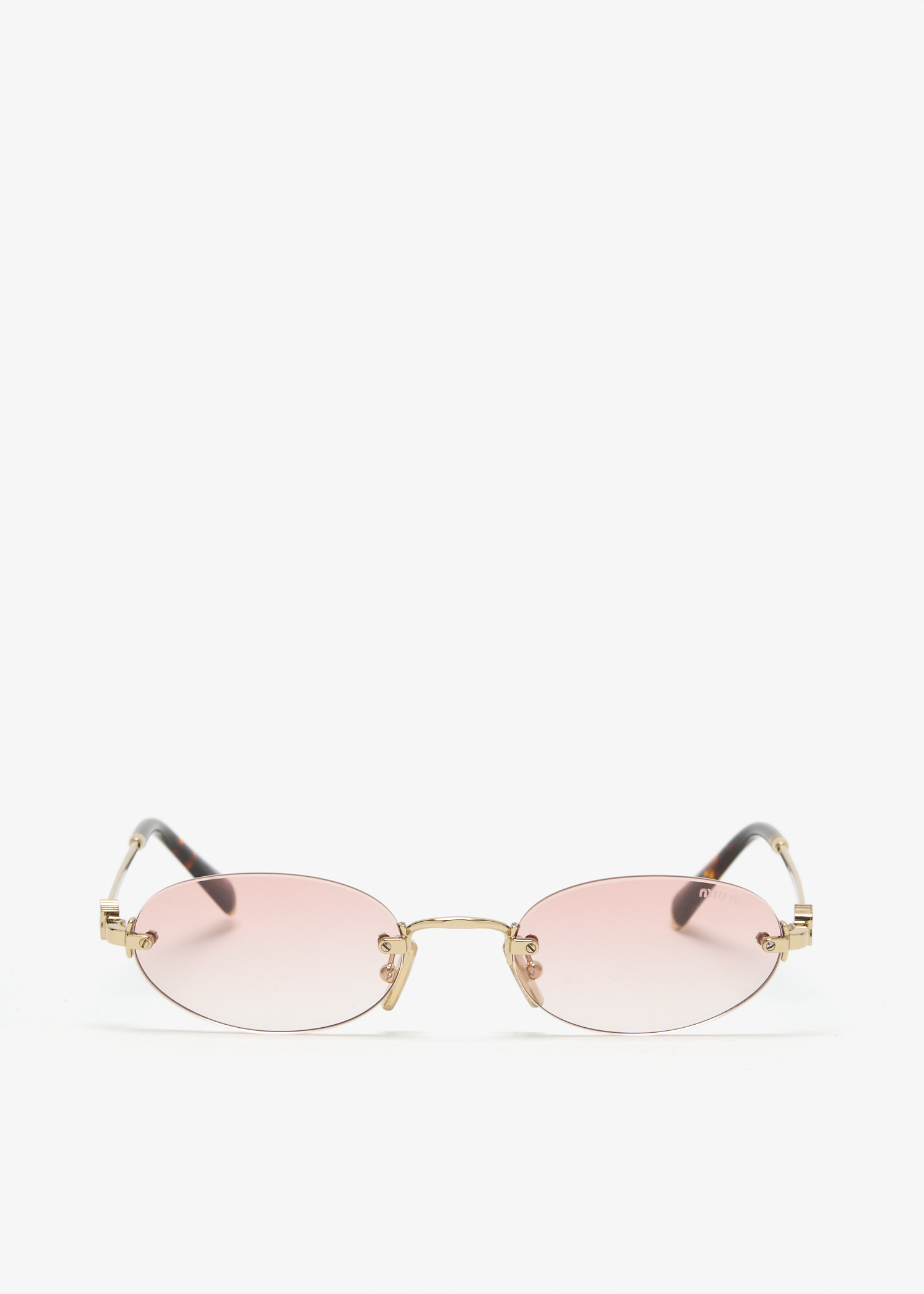 

Miu Miu Logo sunglasses, Gold