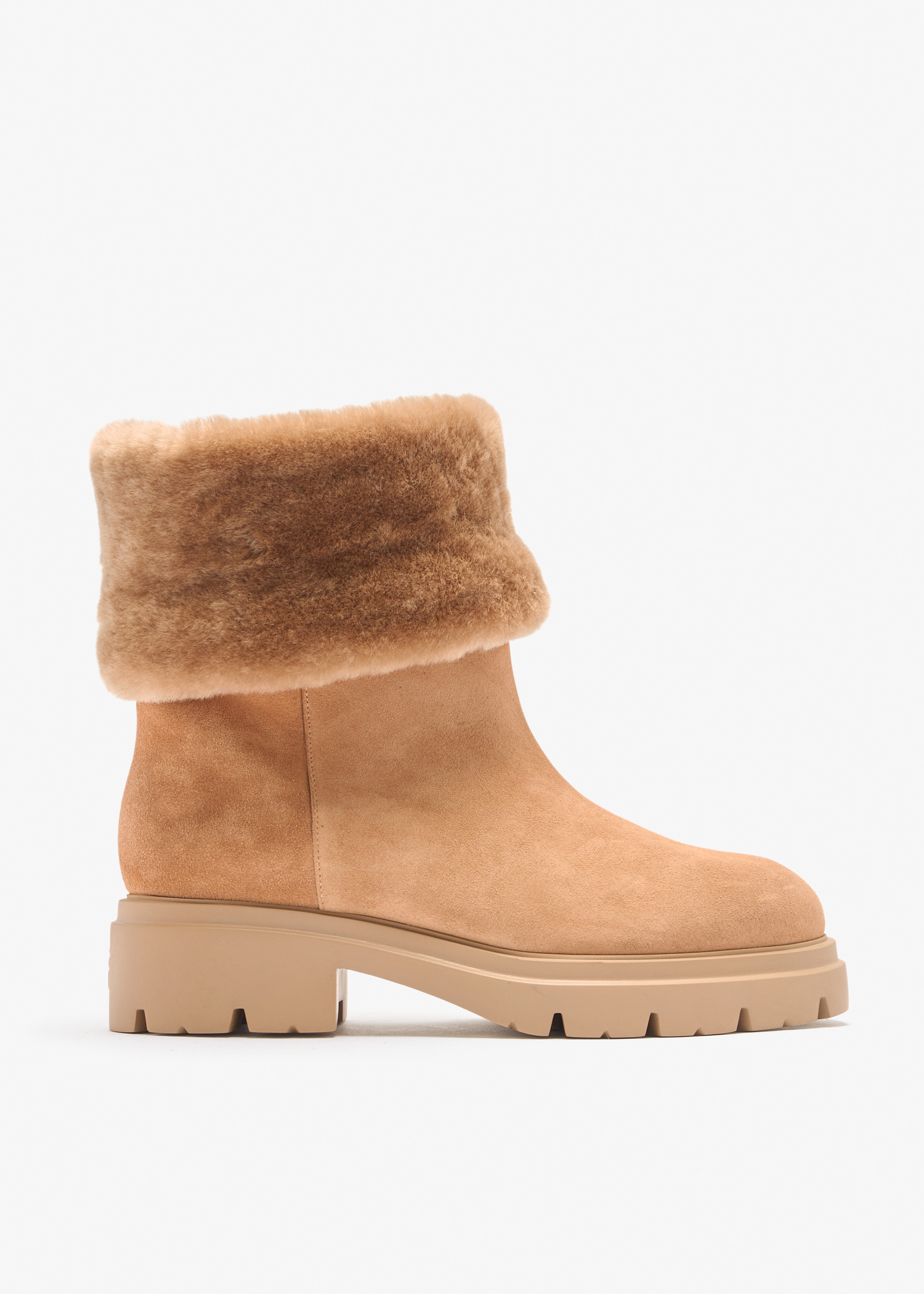 

Hudson shearling booties, Brown