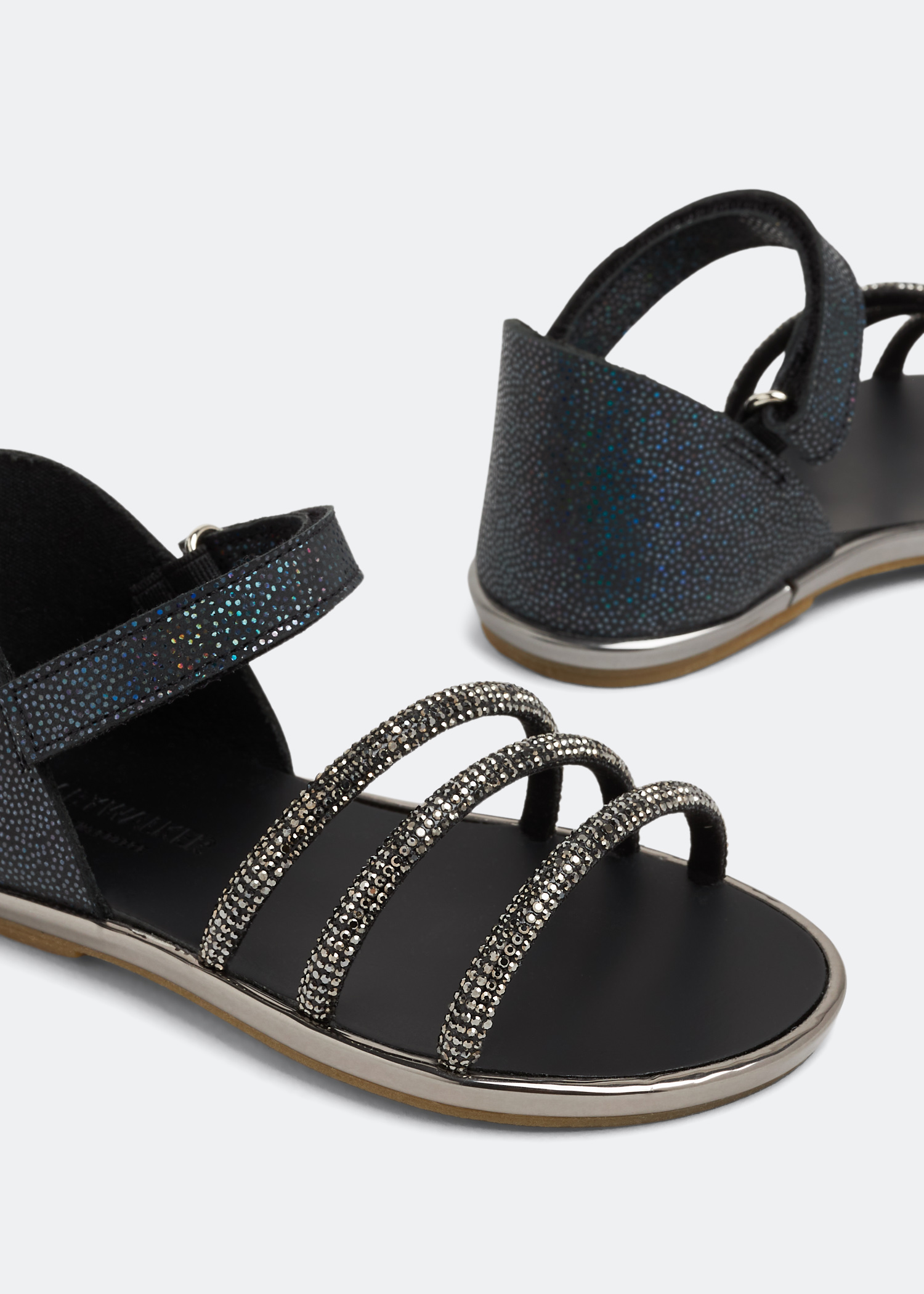 

Crystal-embellished sandals, Black