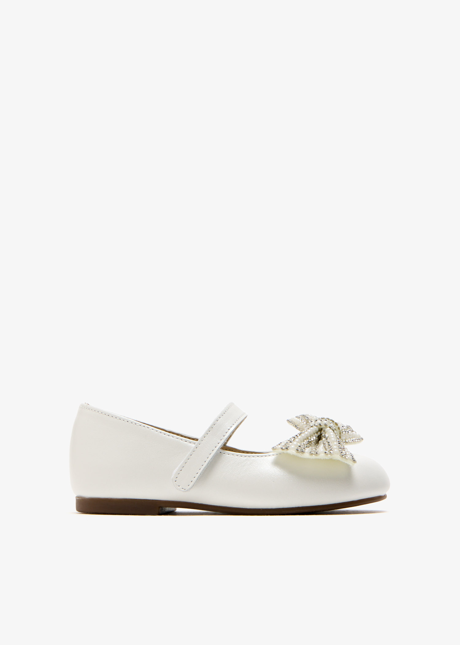 

Bow ballerinas, White