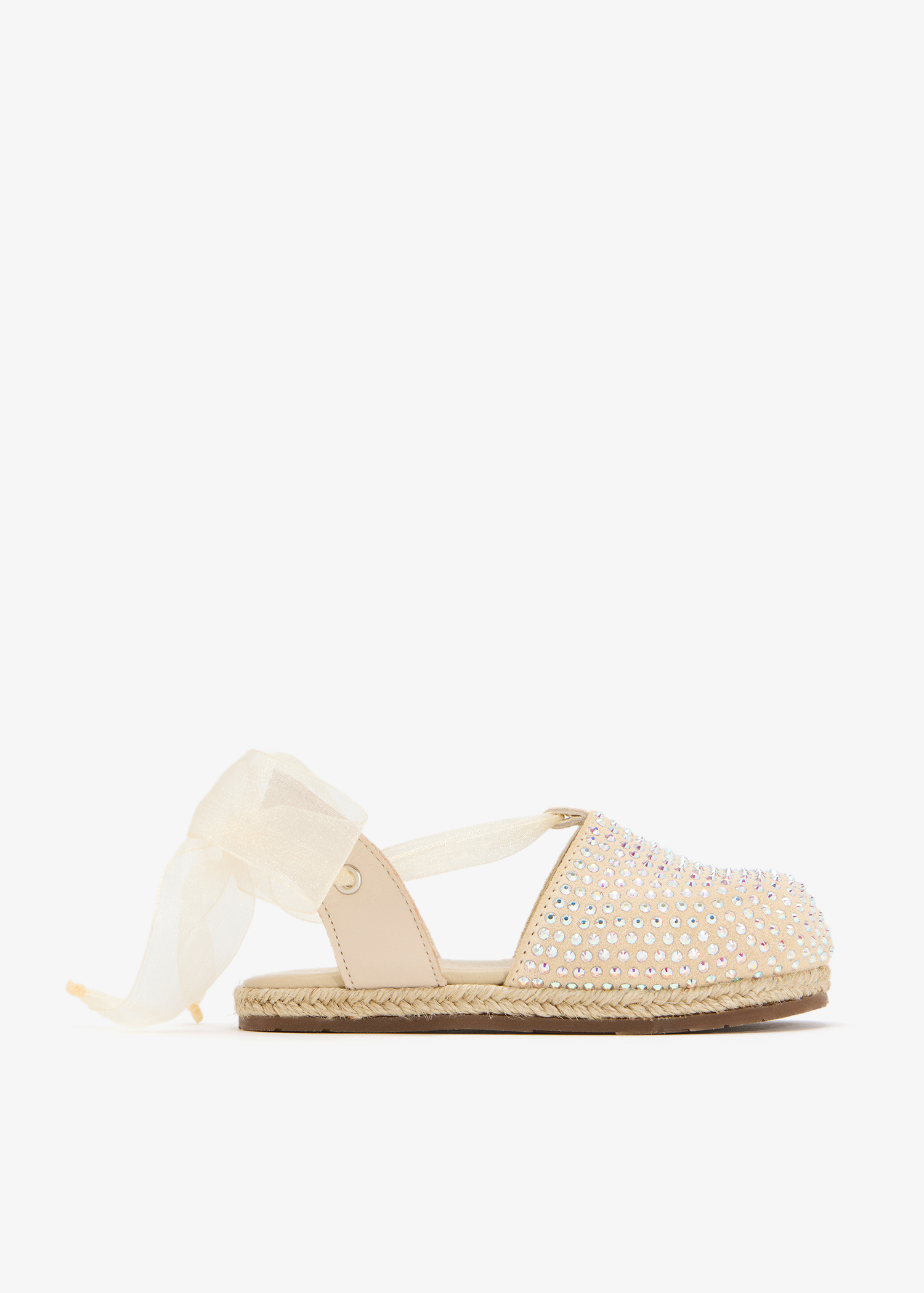 

Crystal espadrilles, Beige