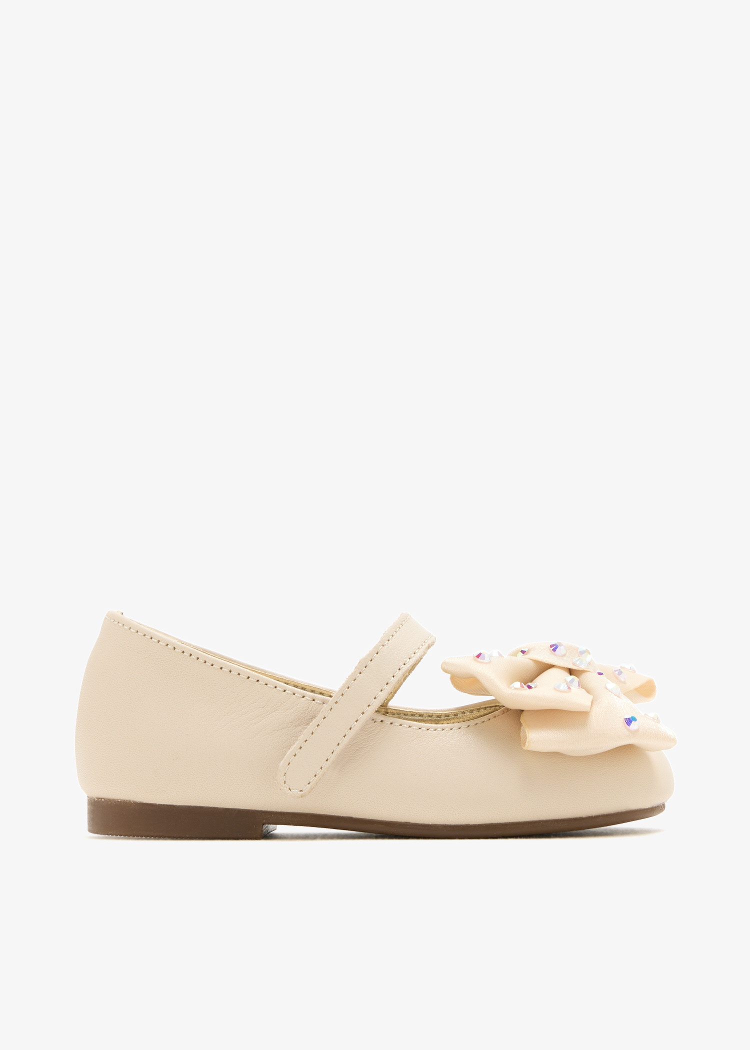 

Bow ballerinas, Beige
