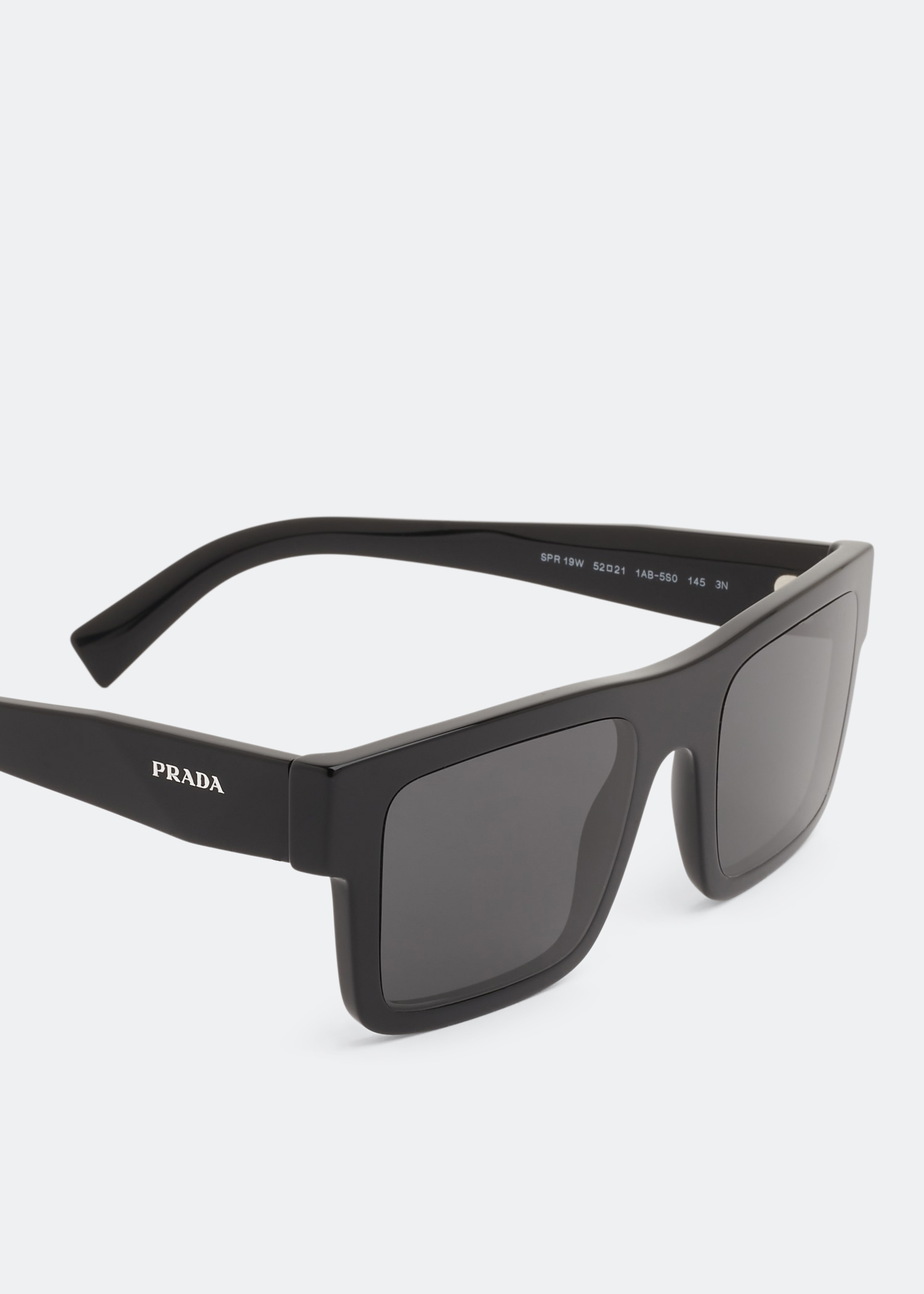 

Rectangular frame sunglasses, Black