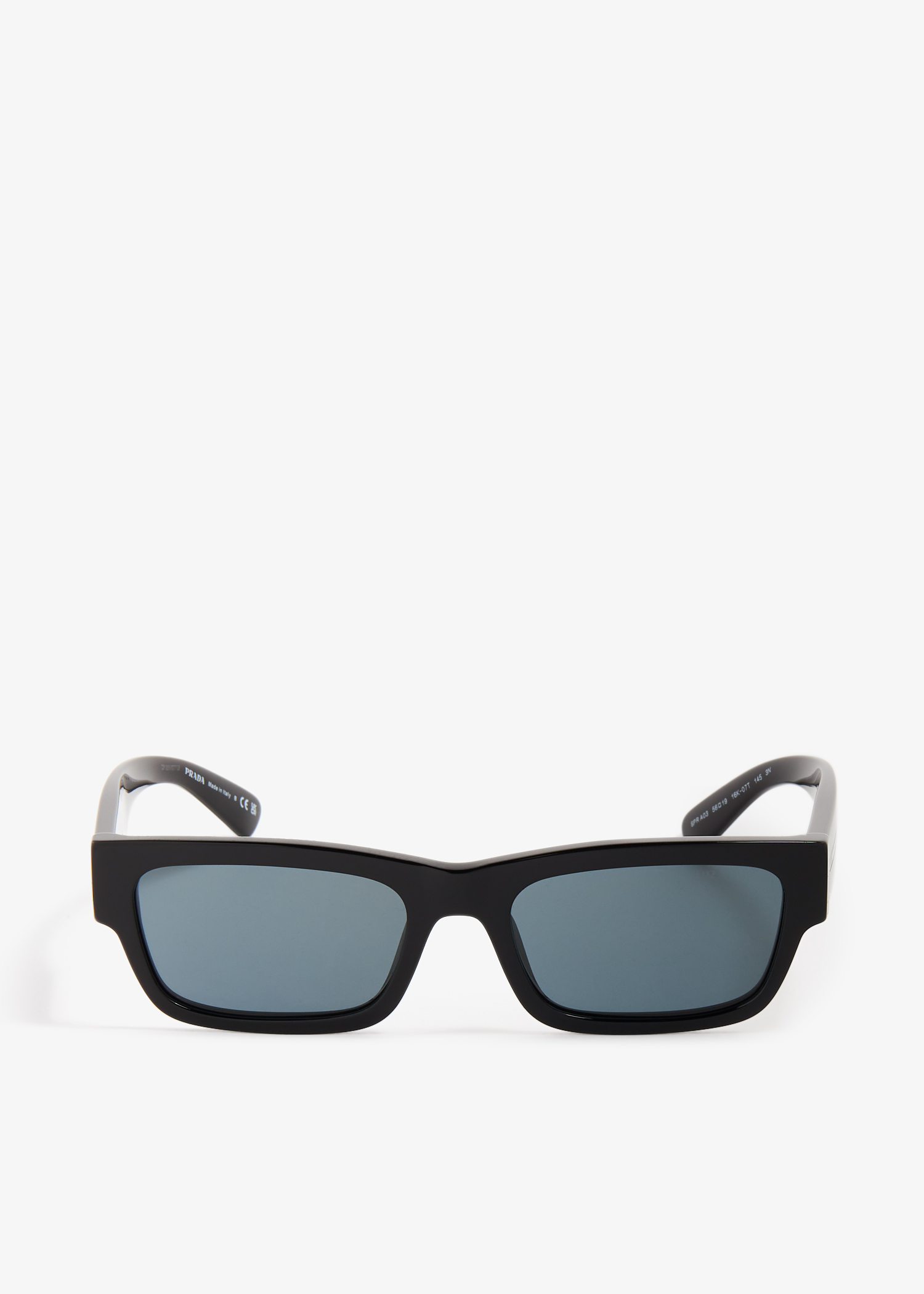 

Iconic metal plaque sunglasses, Black