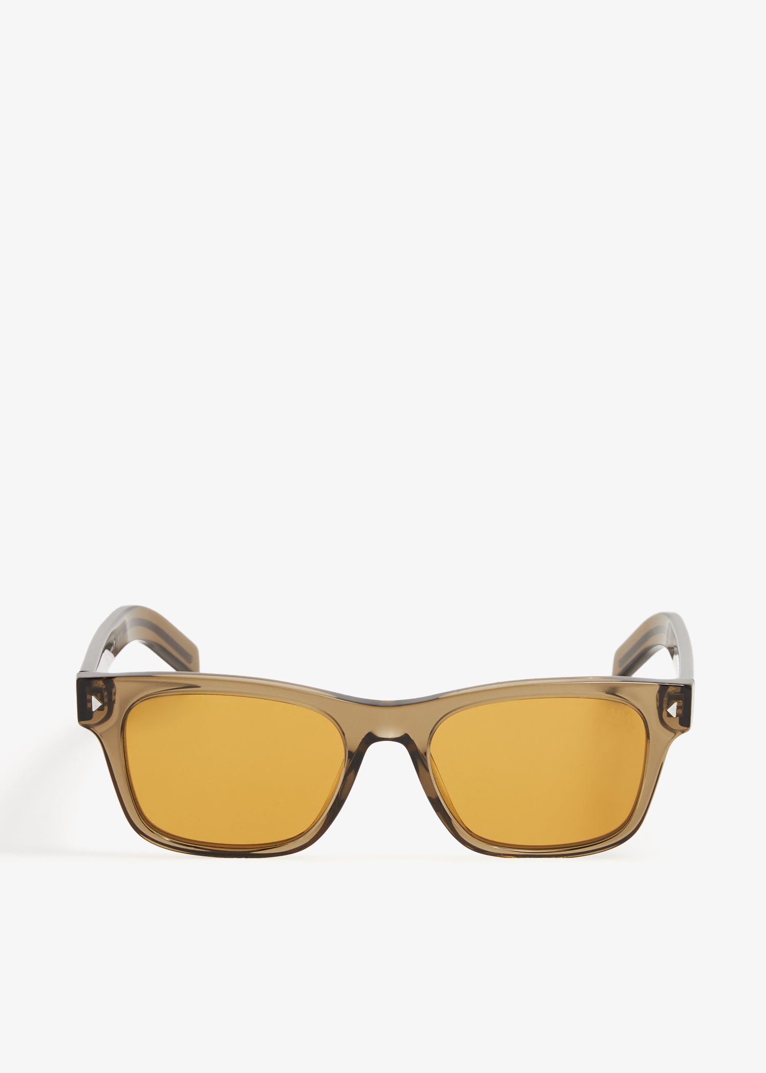 

Iconic metal plaque sunglasses, Brown