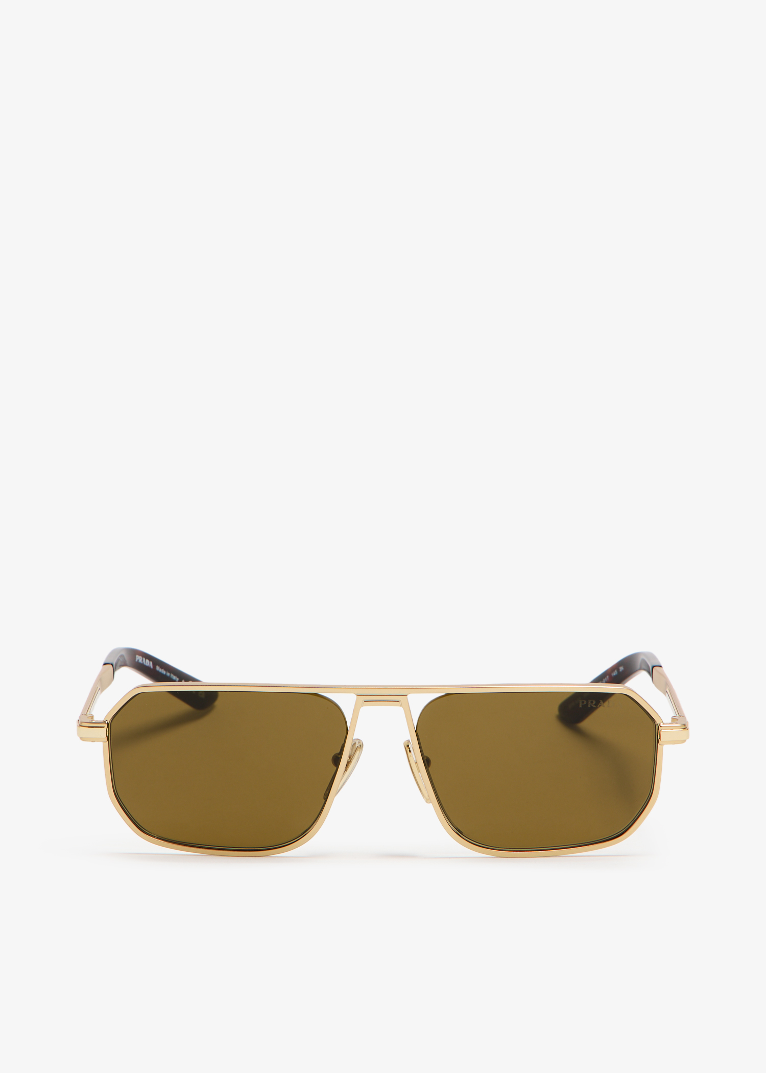 

Iconic metal plaque sunglasses, Green