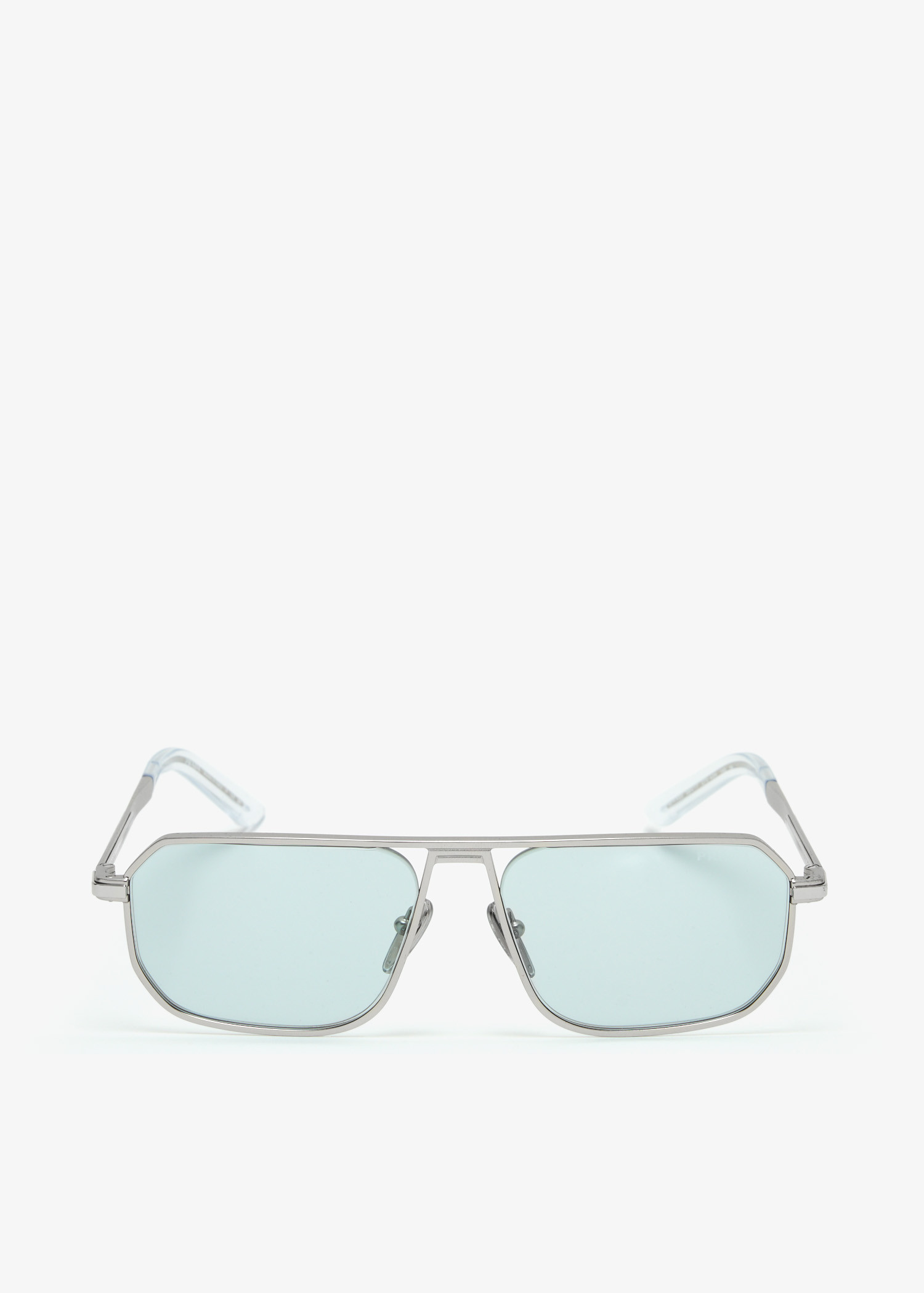 

Iconic metal plaque sunglasses, Silver