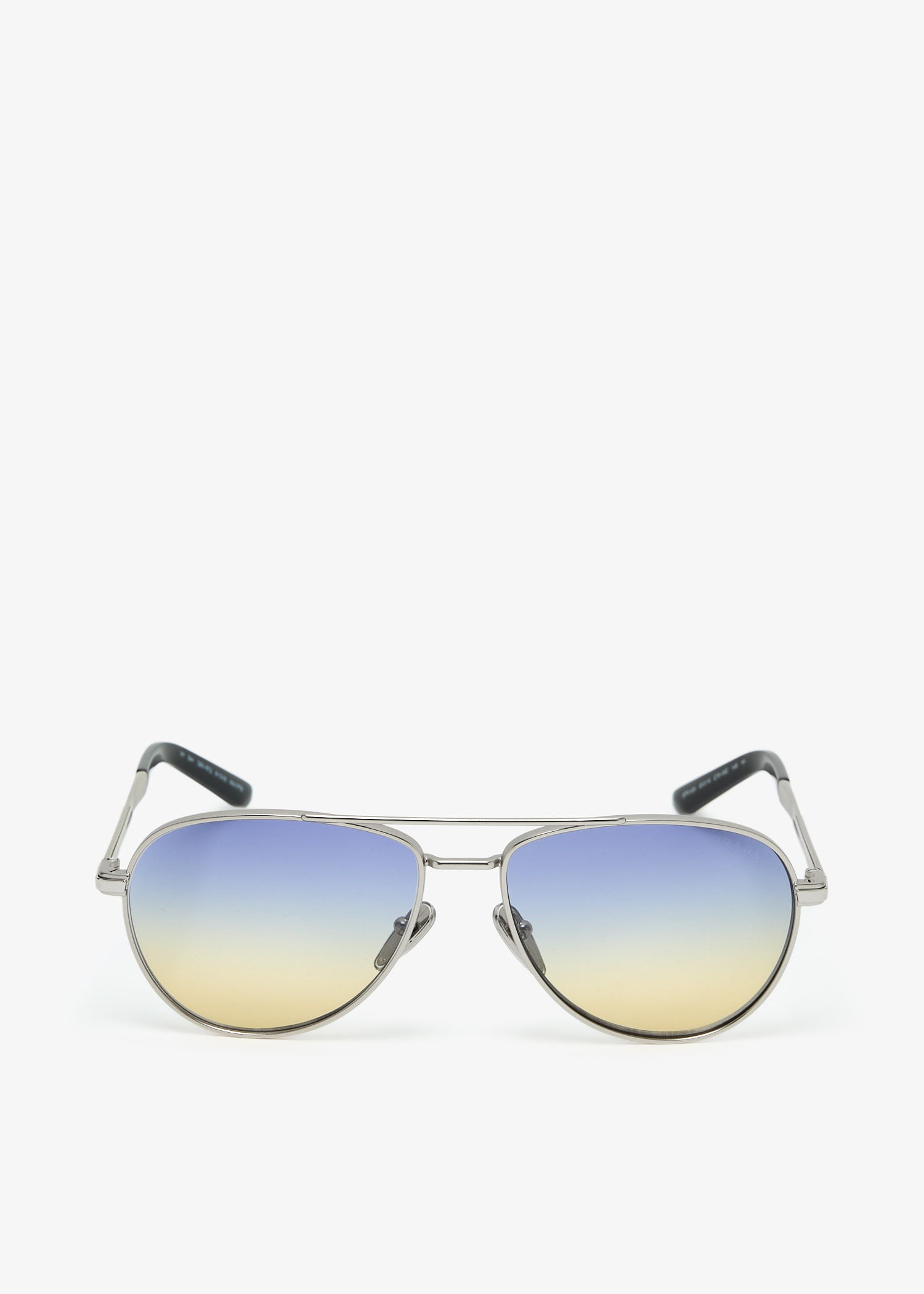 

Iconic metal plaque sunglasses, Silver
