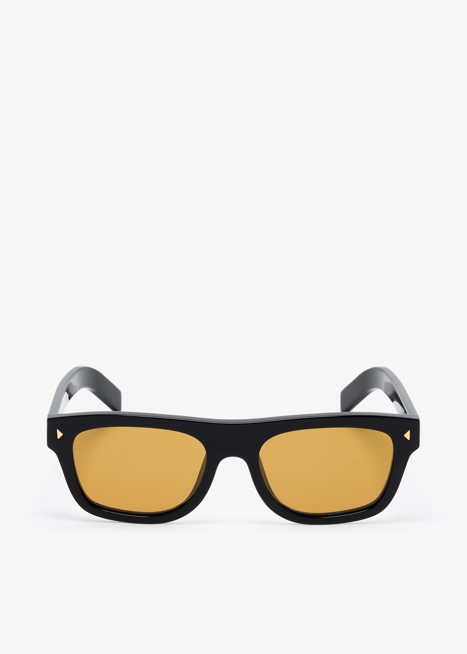 

Iconic metal plaque sunglasses, Black
