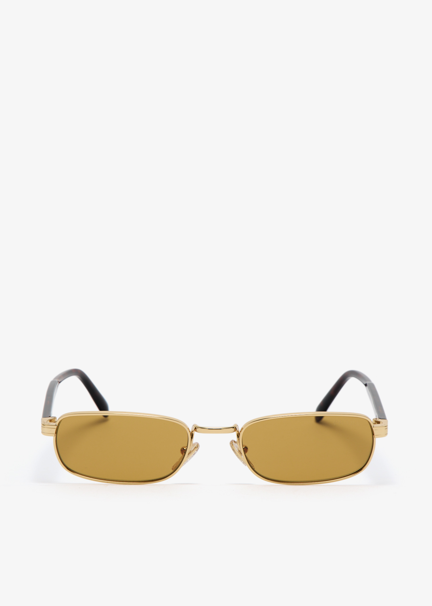 

Iconic metal plaque sunglasses, Gold