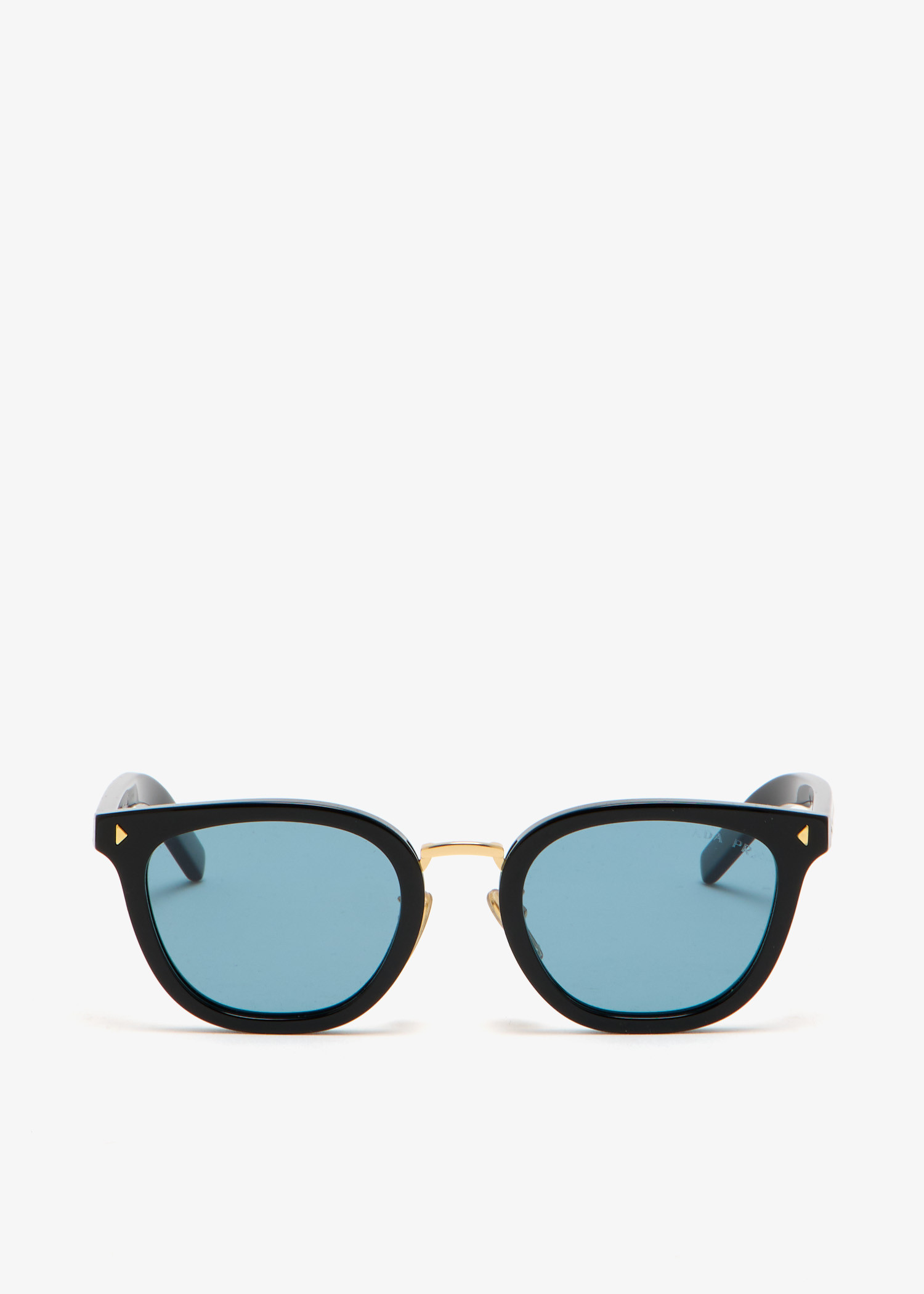 

Iconic metal plaque sunglasses, Black