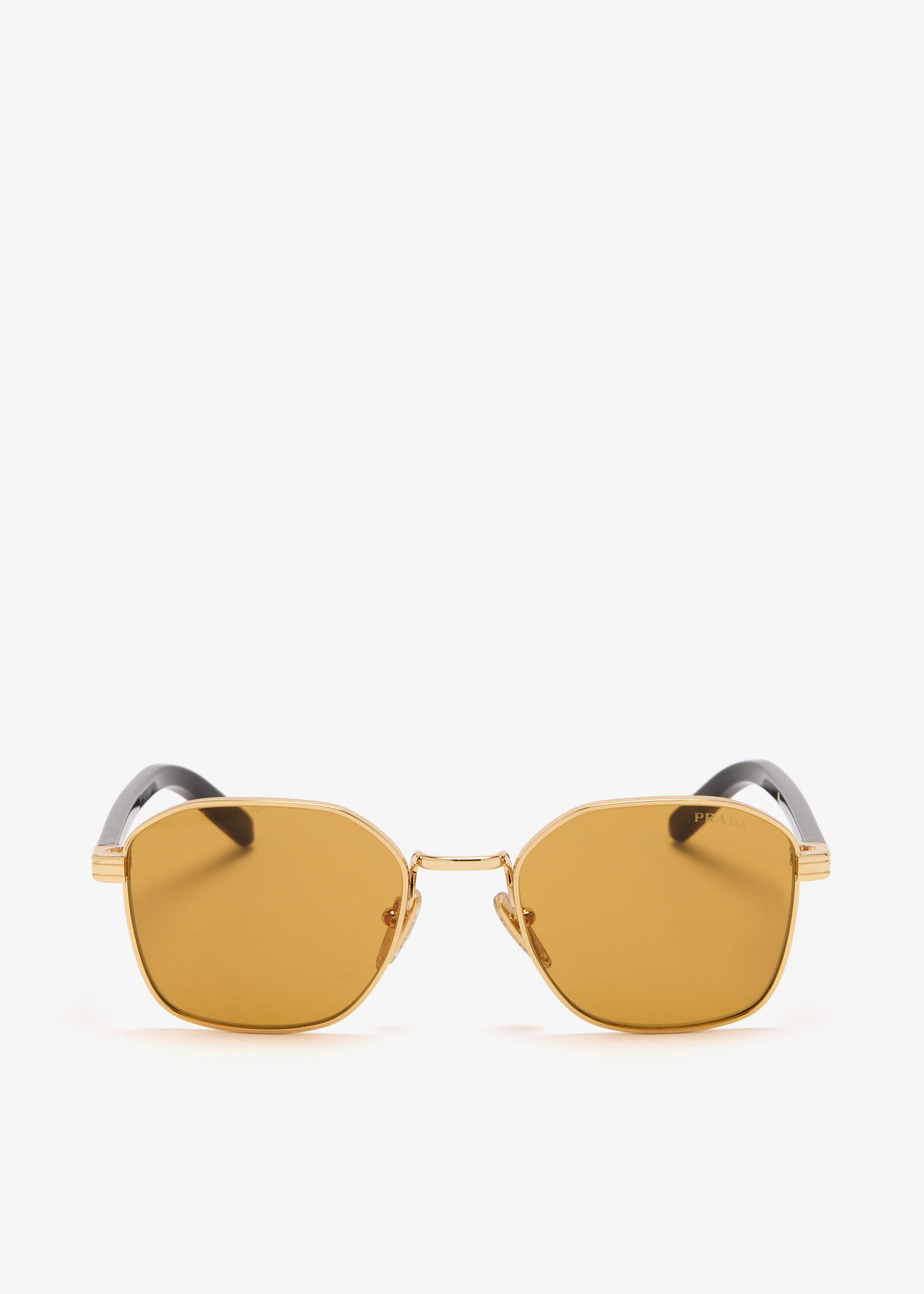 

Iconic metal plaque sunglasses, Gold