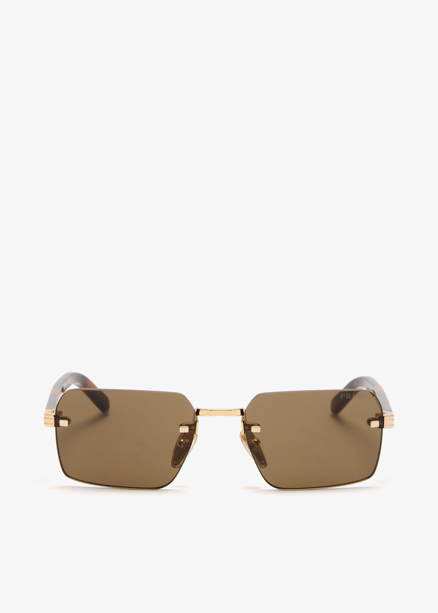 

Iconic metal plaque sunglasses, Gold