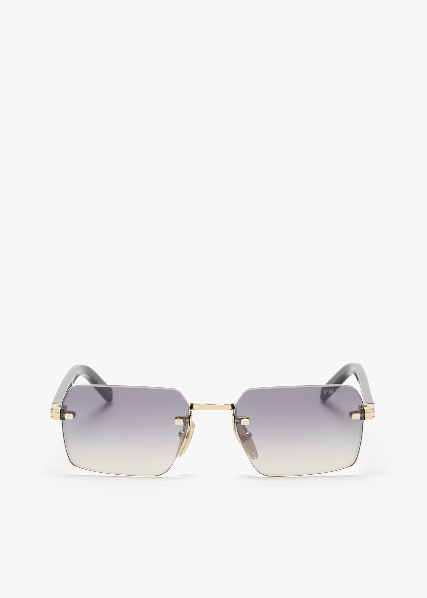 

Iconic metal plaque sunglasses, Gold