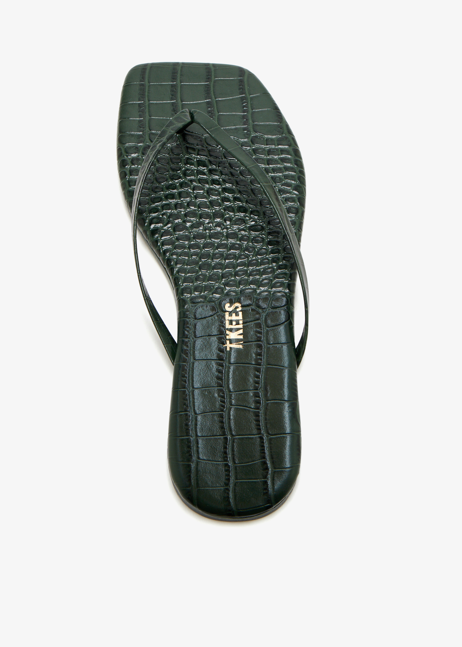 

Lily Croc Emerald flip flops, Green