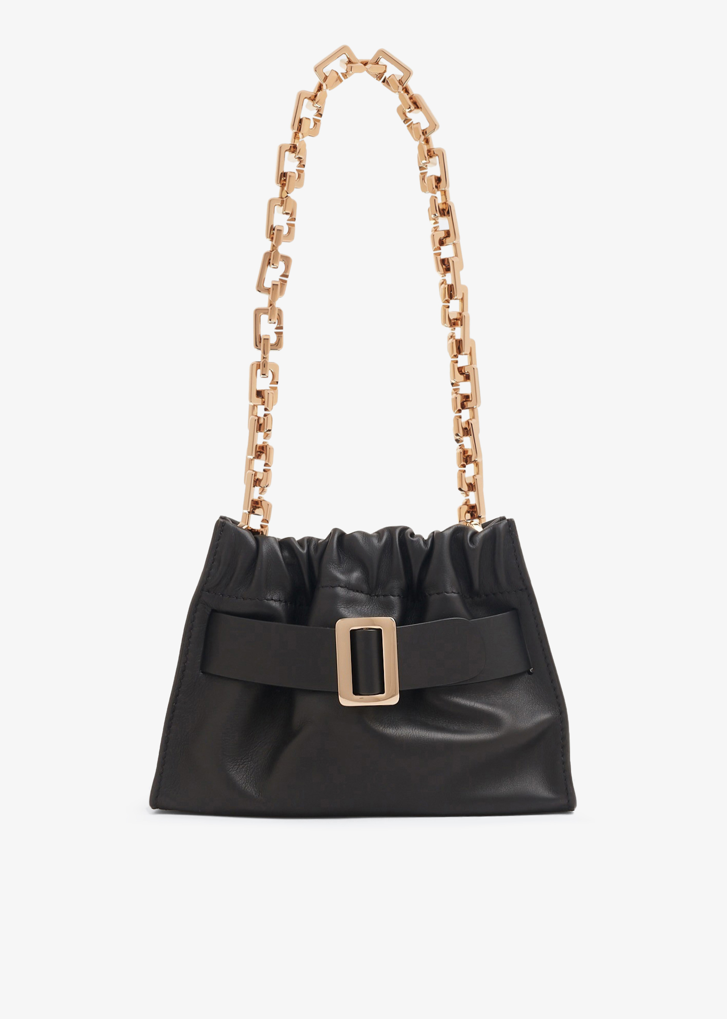 

Square scrunchy bag, Black